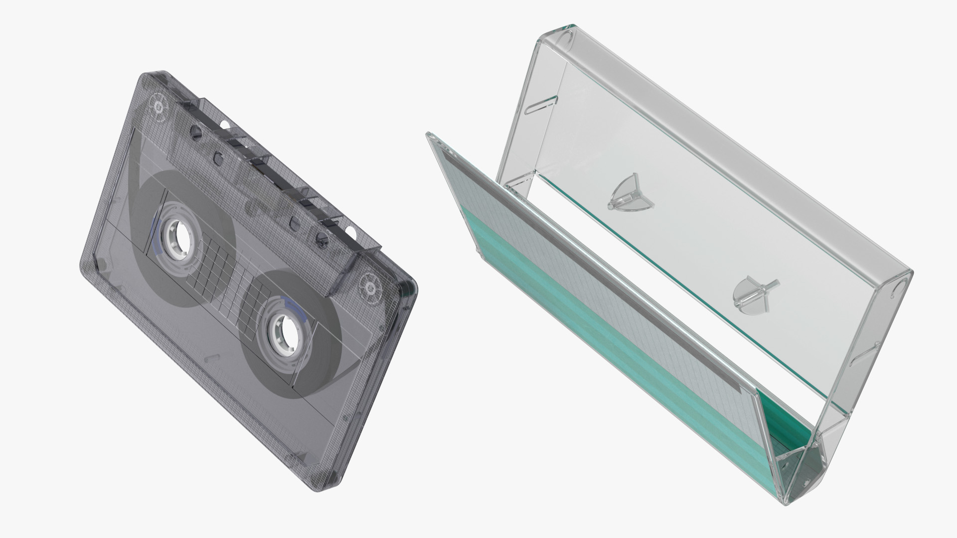 Cassette Tape with Box 3D