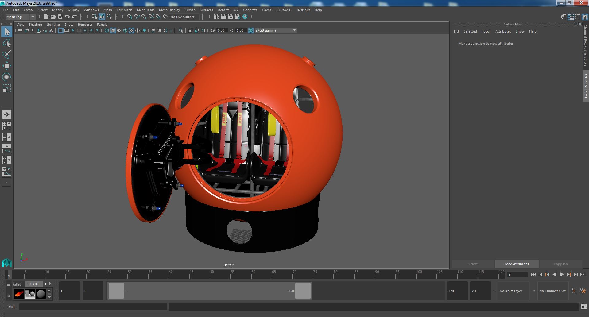 Tsunami Survival Capsule 3D model