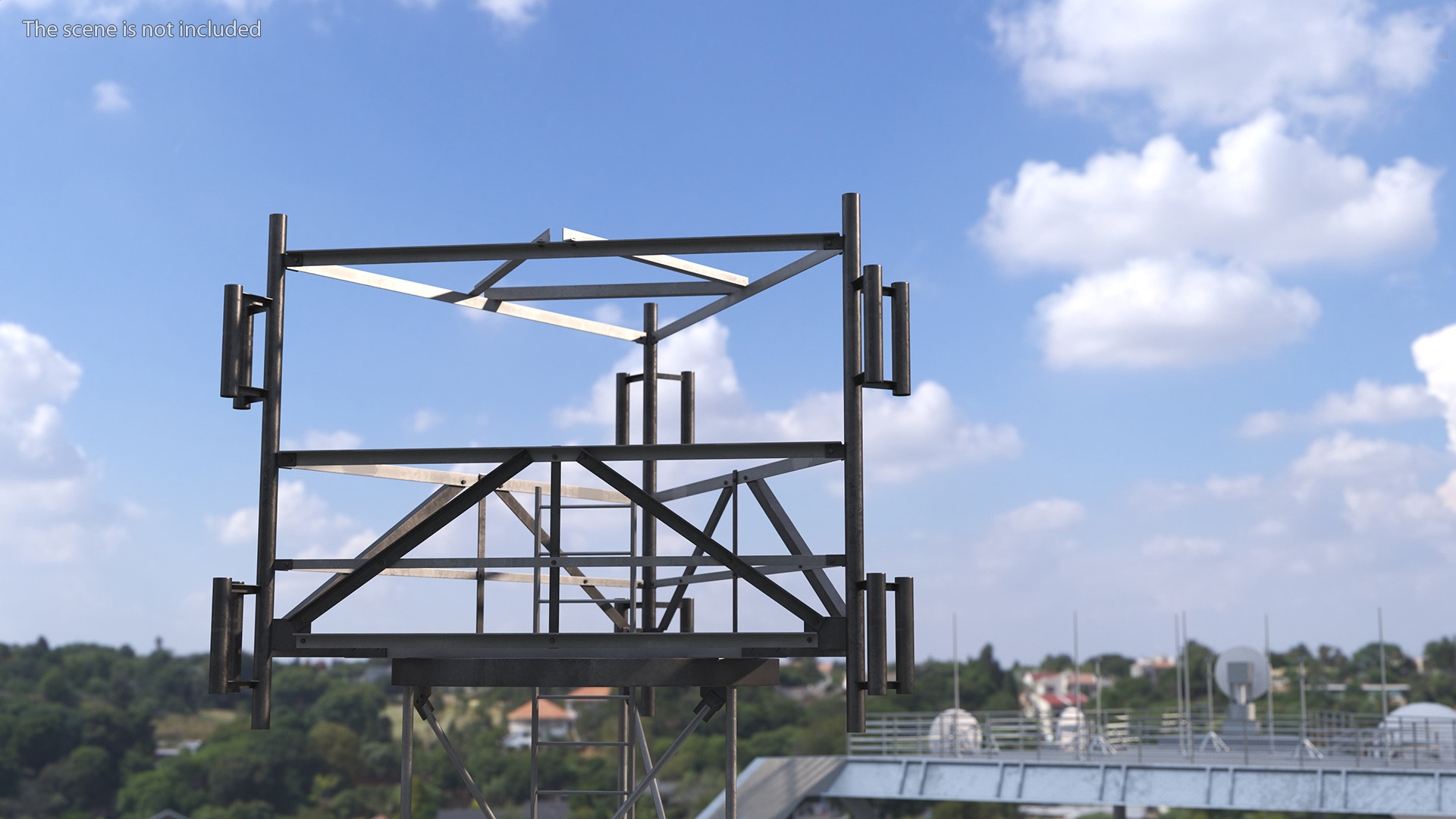 3D model Observation Tower on Roof