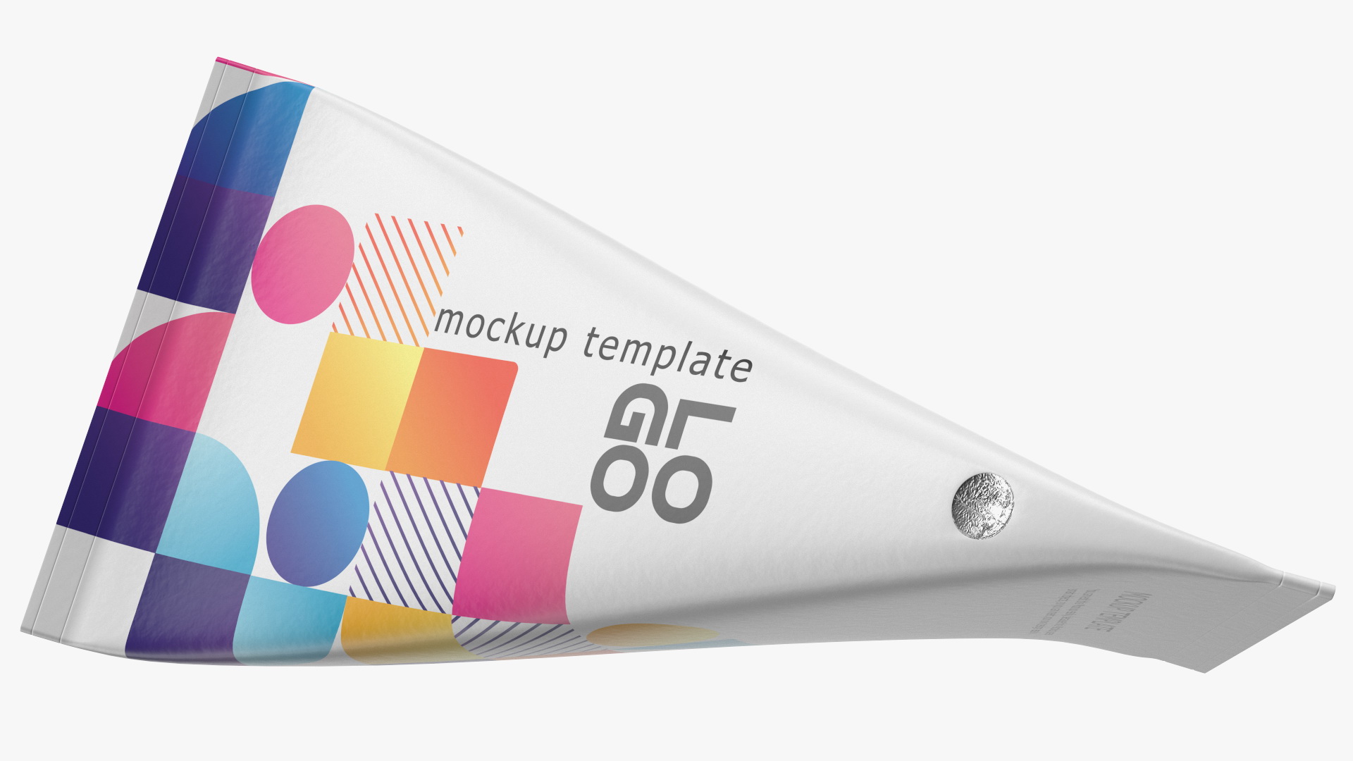 Triangle Aseptic Package Mockup Colored 3D model