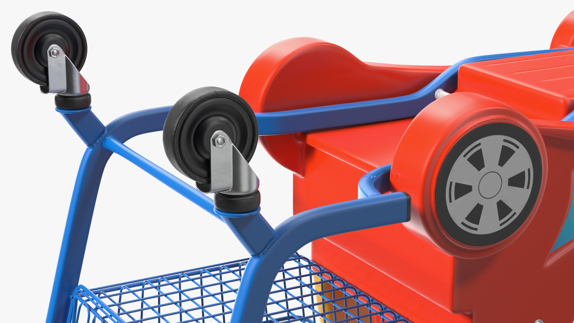 3D Supermarket Toy Car Shopping Trolley