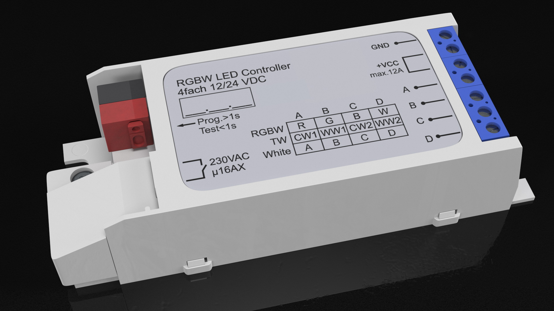 RGBW LED Stripes Controller 3D