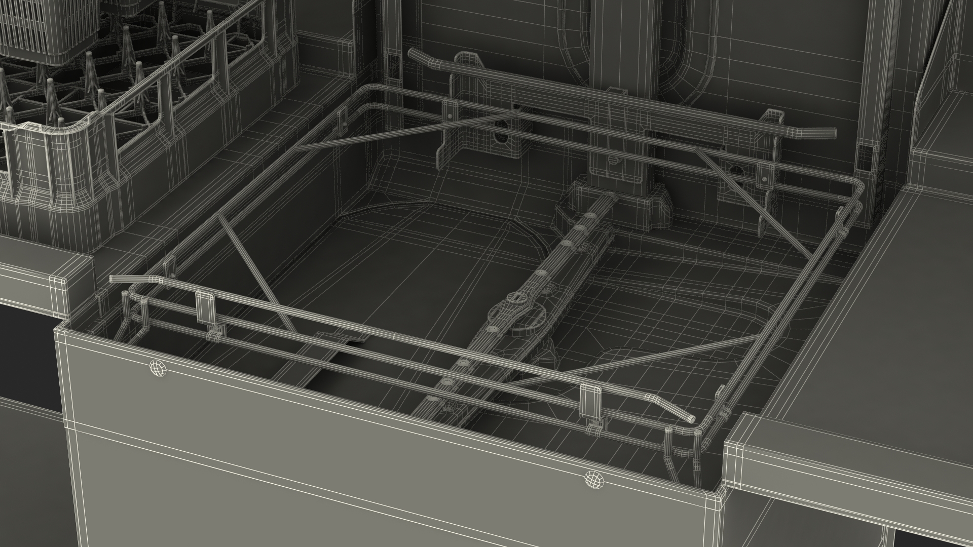 3D Dishwasher Hobart with Unloading Table model