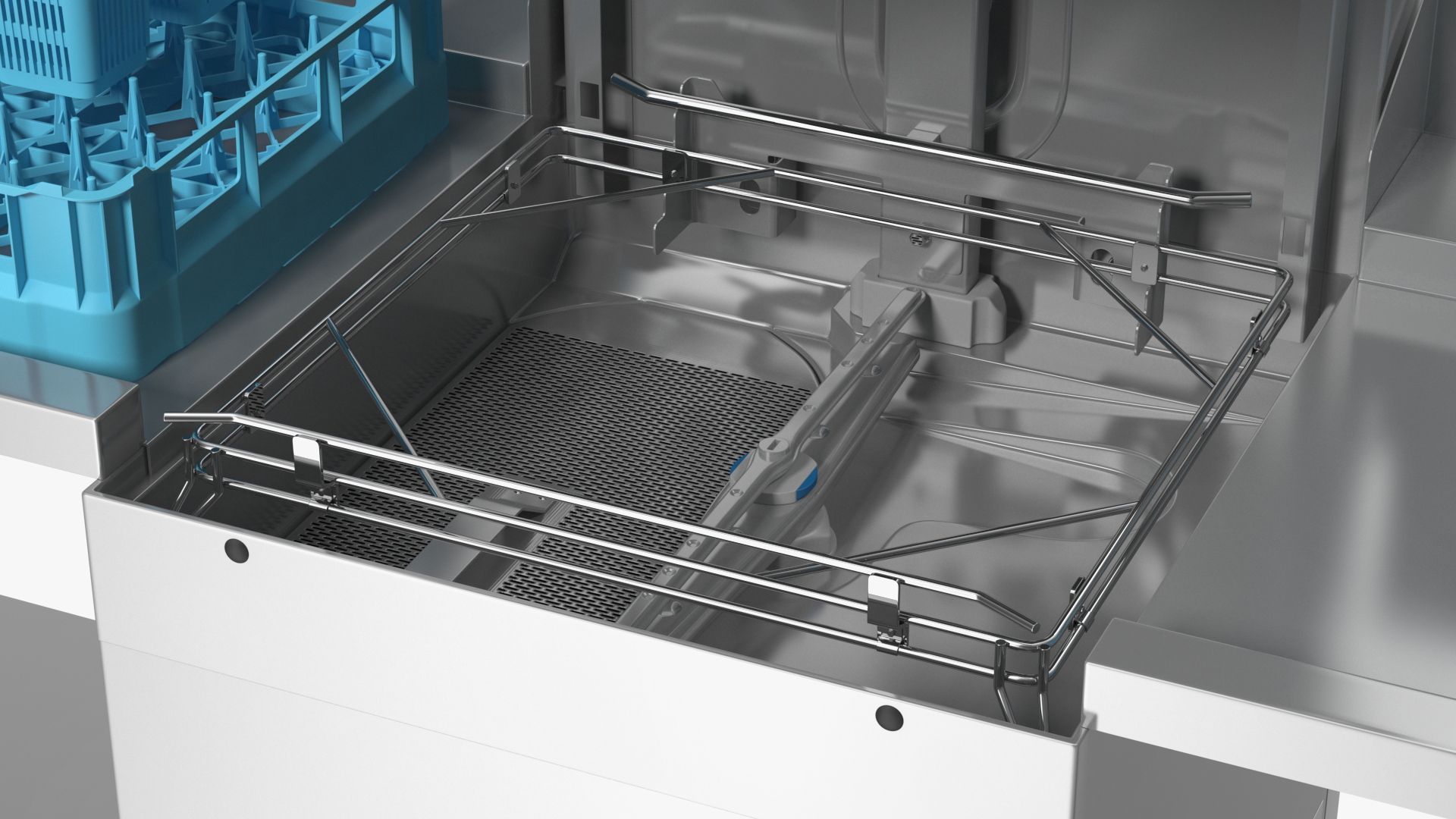 3D Dishwasher Hobart with Unloading Table model