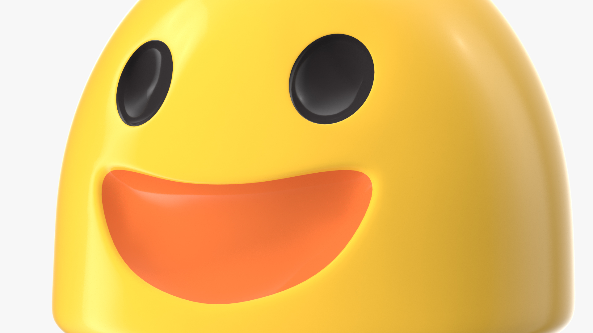 Happy Face Android Emoji 3D model