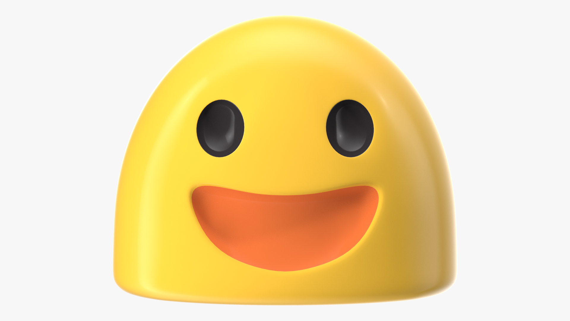 Happy Face Android Emoji 3D model