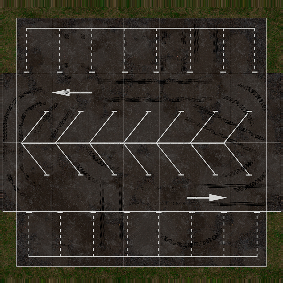 3D On Street Parking 26 Spaces Filled Old model