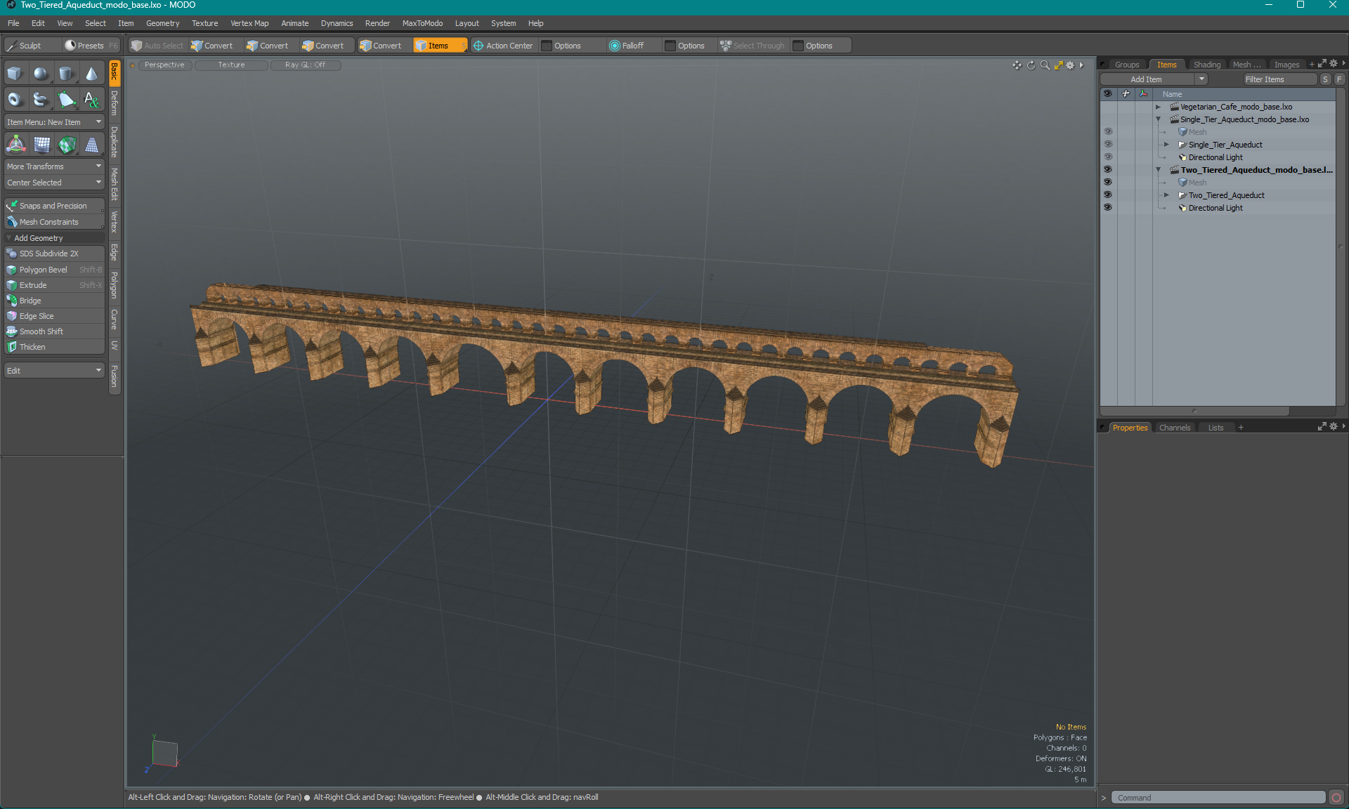 Two Tiered Aqueduct 3D model