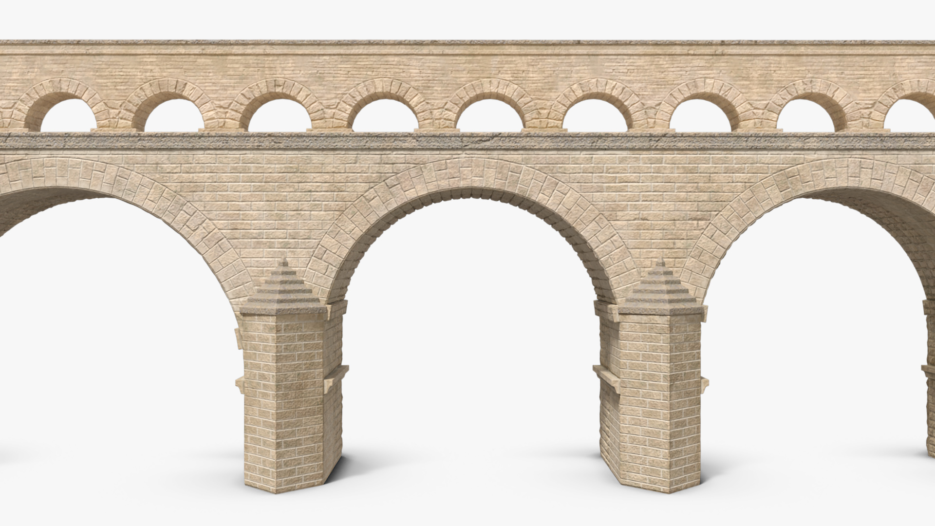 Two Tiered Aqueduct 3D model