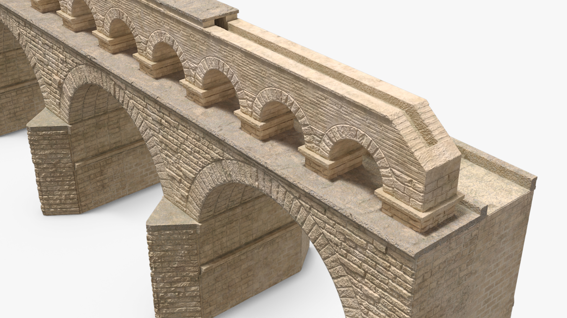 Two Tiered Aqueduct 3D model