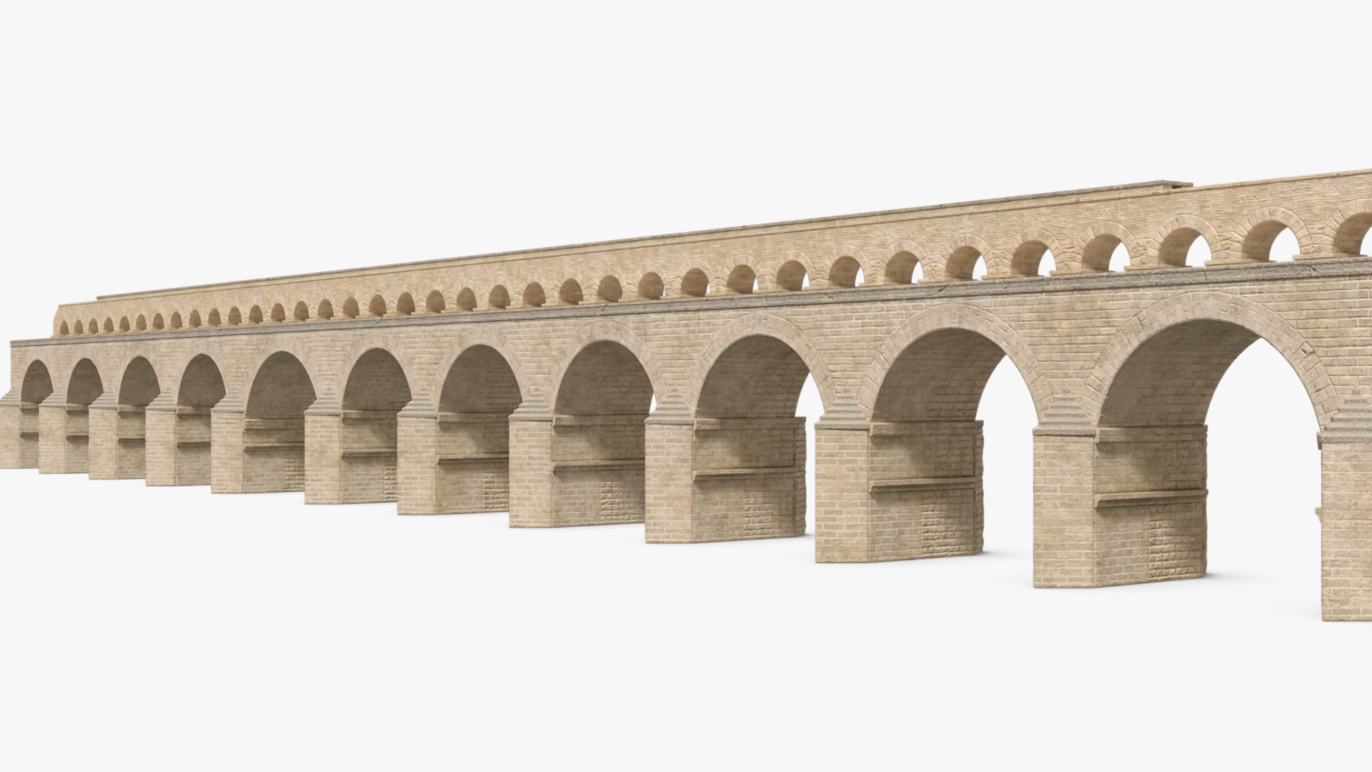 Two Tiered Aqueduct 3D model