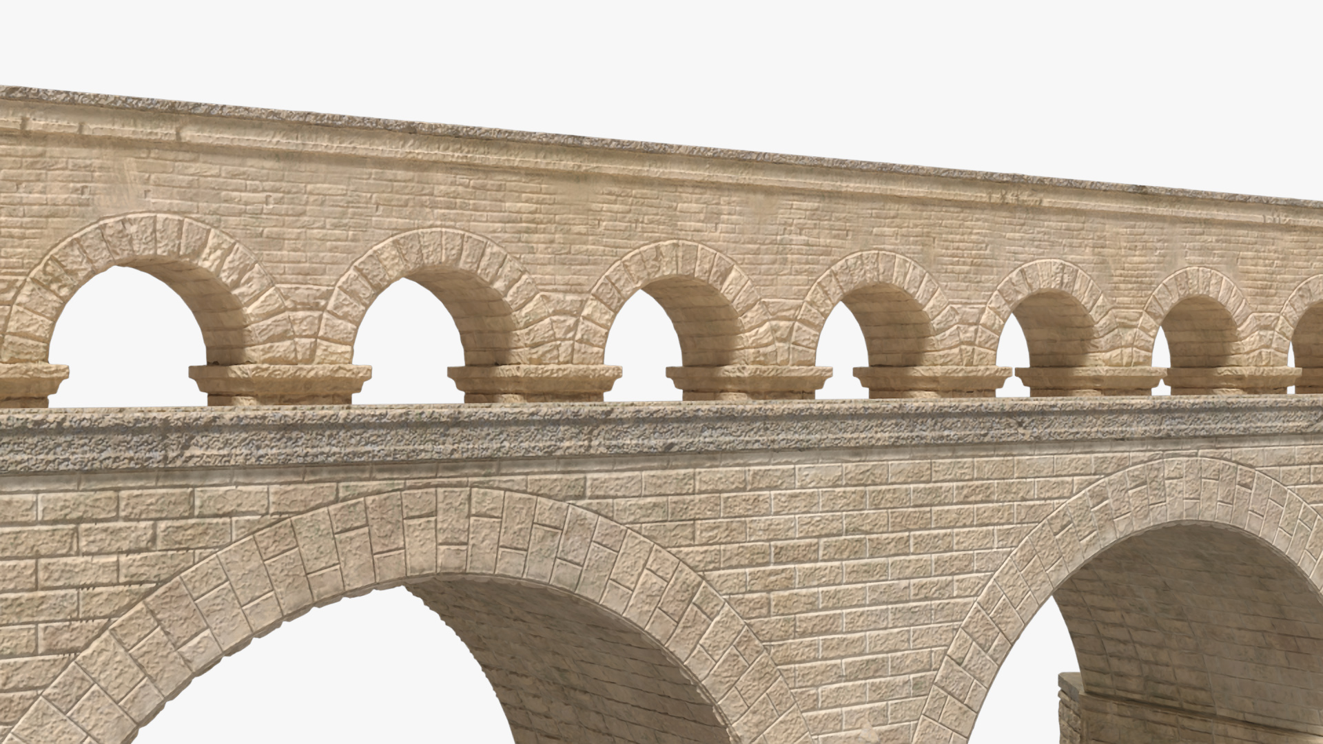 Two Tiered Aqueduct 3D model