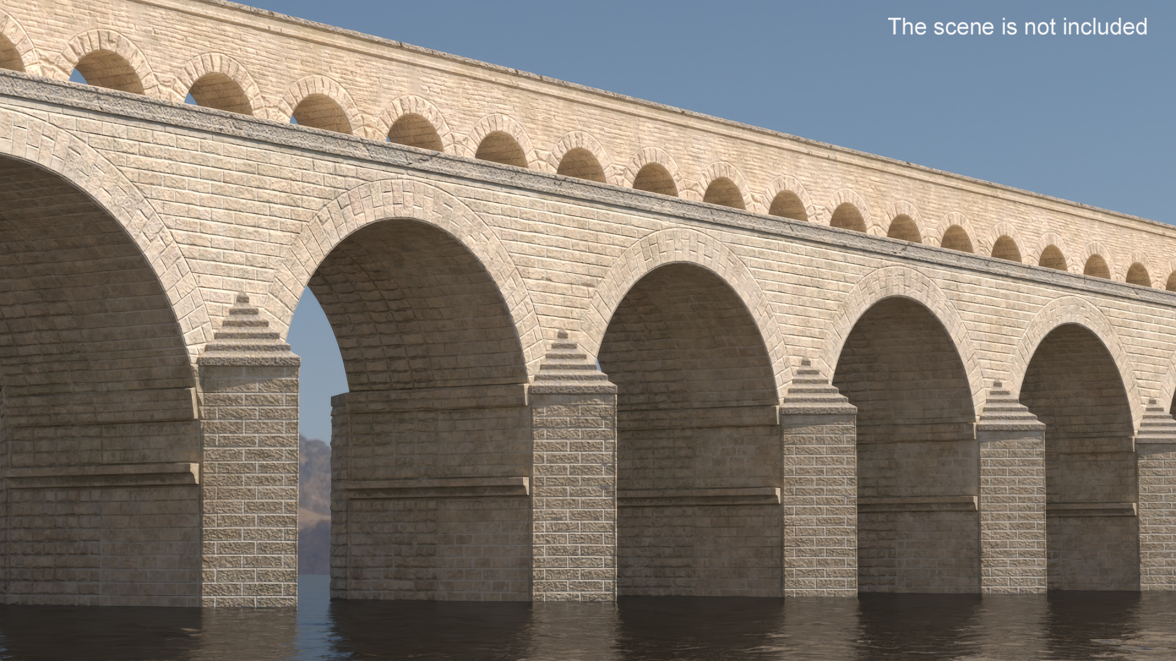 Two Tiered Aqueduct 3D model