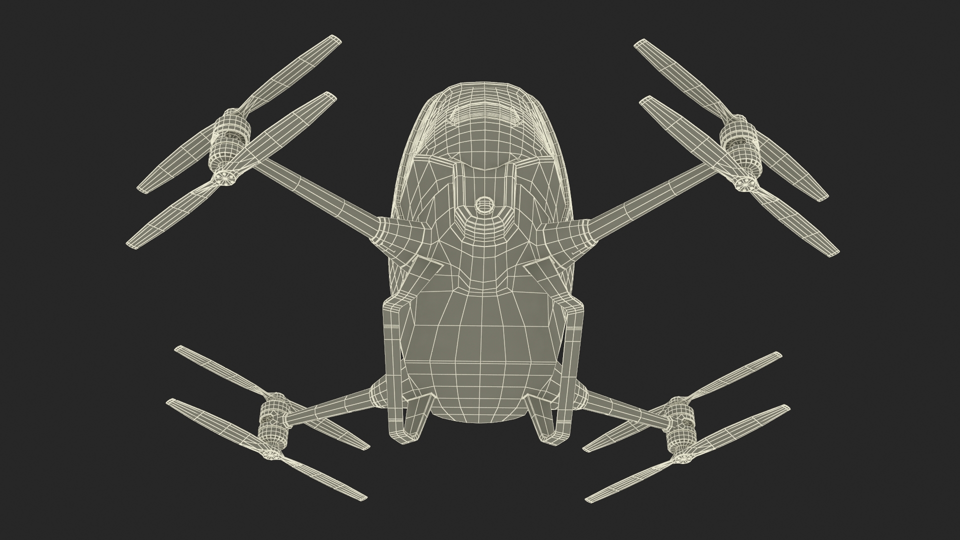 3D model Air Taxi Port with Autonomous Drone