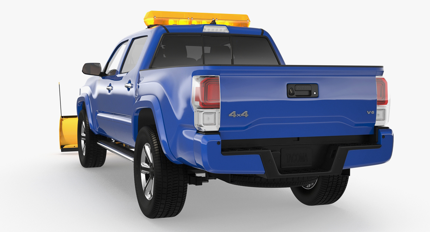 3D model Pickup with SnowPlow