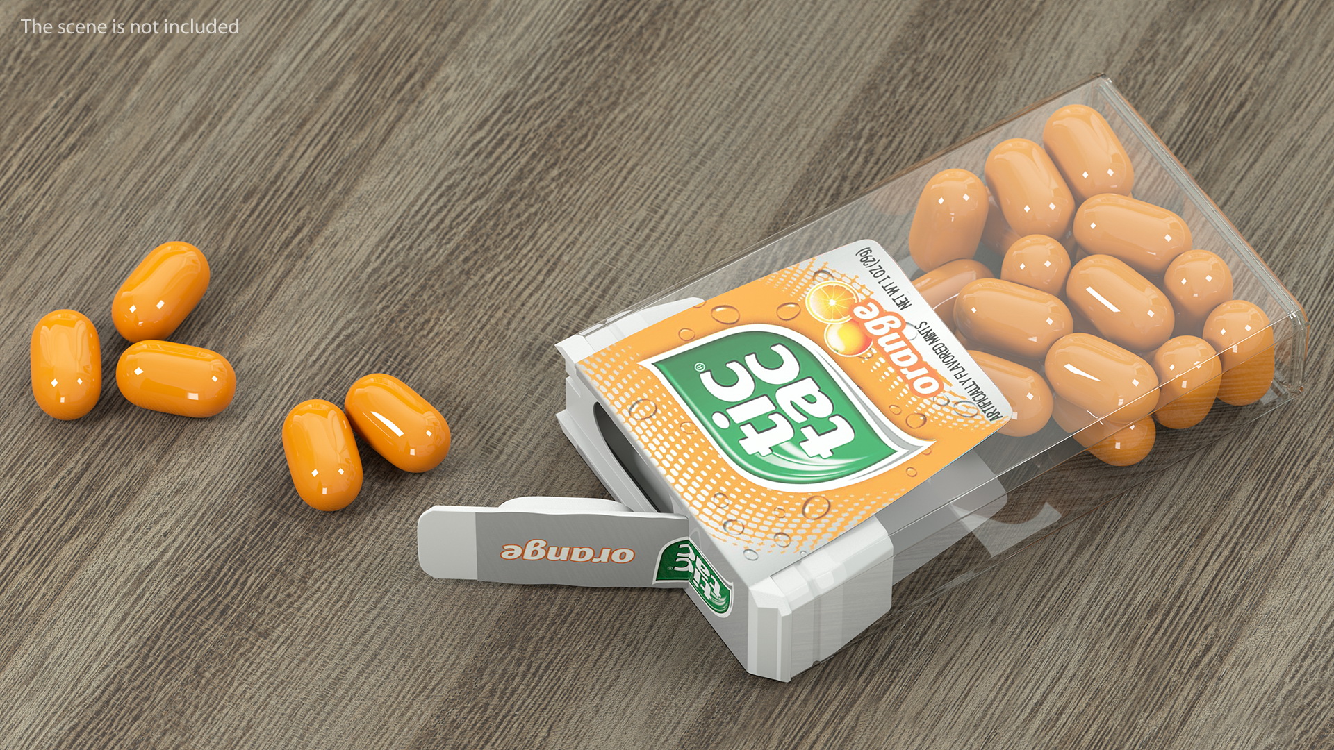 3D model Tic Tac Orange Flavour Spilled