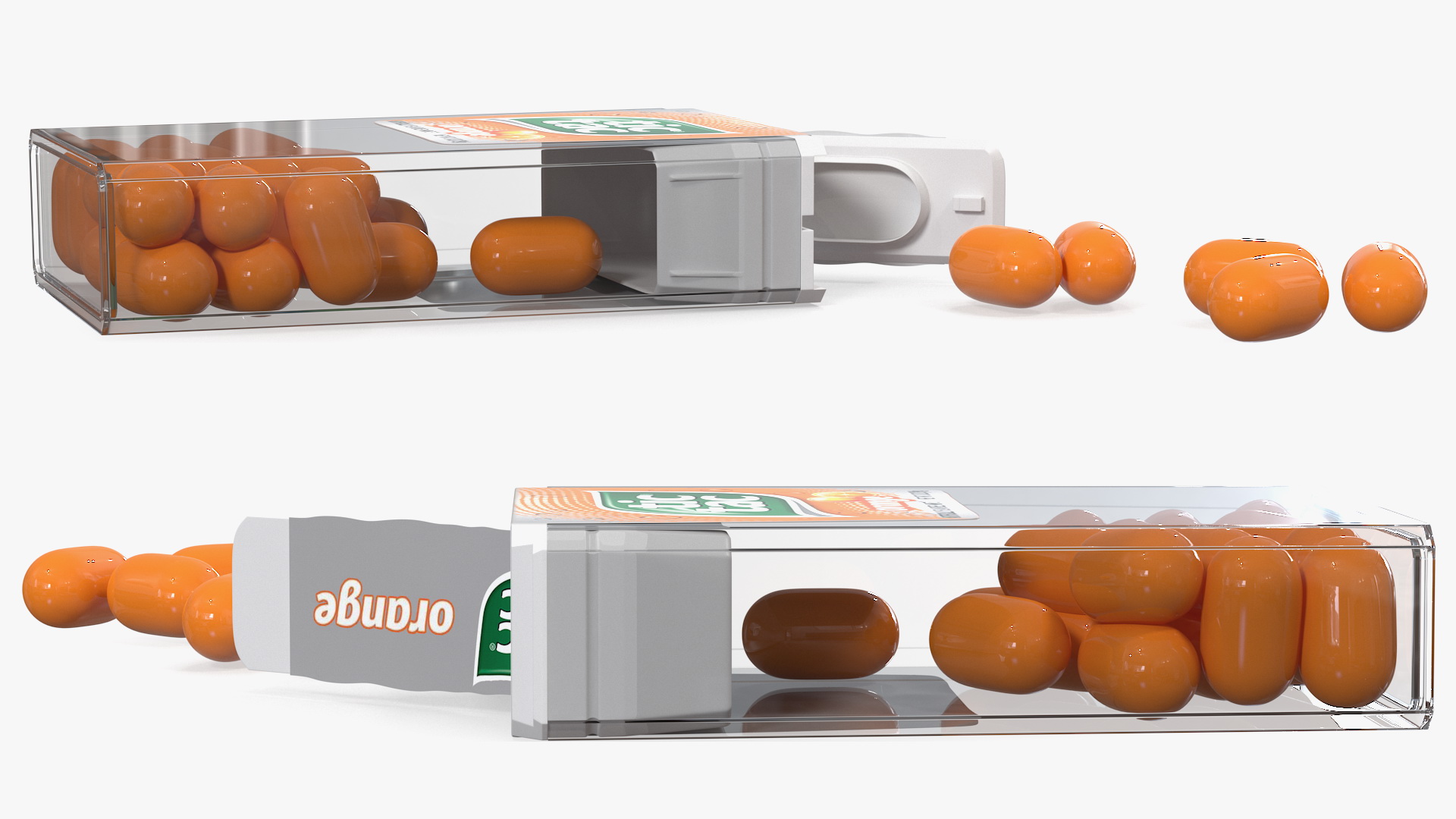 3D model Tic Tac Orange Flavour Spilled