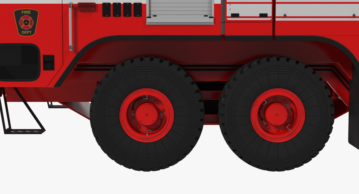 3D model Oshkosh Striker 4500 Airport Fire Truck Toronto Pearson