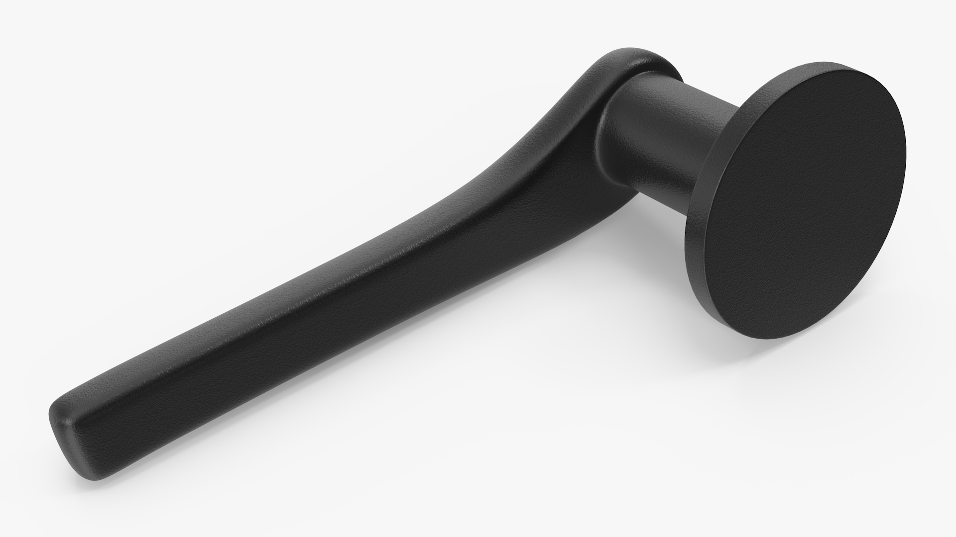 3D model Black Curved Door Handles