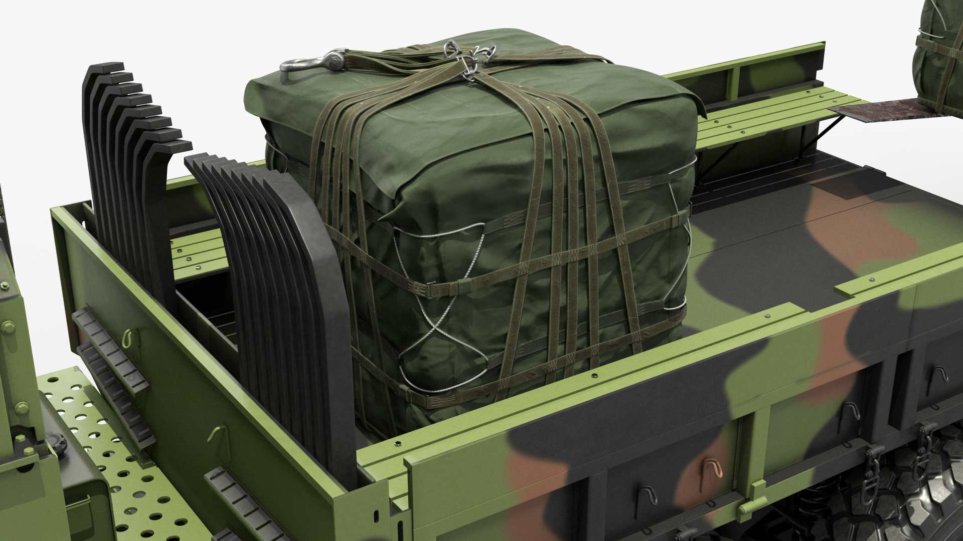 3D model Military Cargo Truck OshKosh MTVR MK23 Rigged