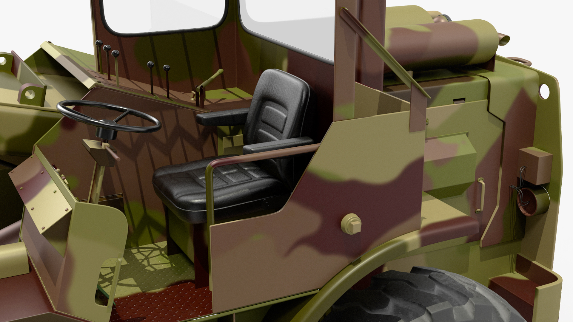 3D model Military Cargo Truck OshKosh MTVR MK23 Rigged