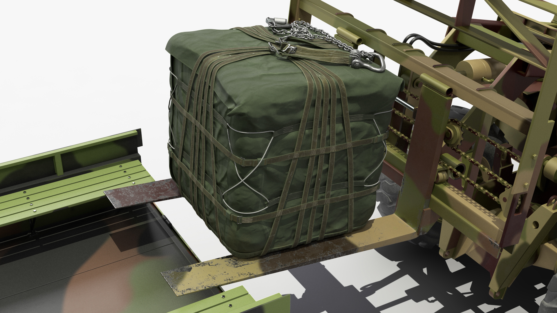 3D model Military Cargo Truck OshKosh MTVR MK23 Rigged