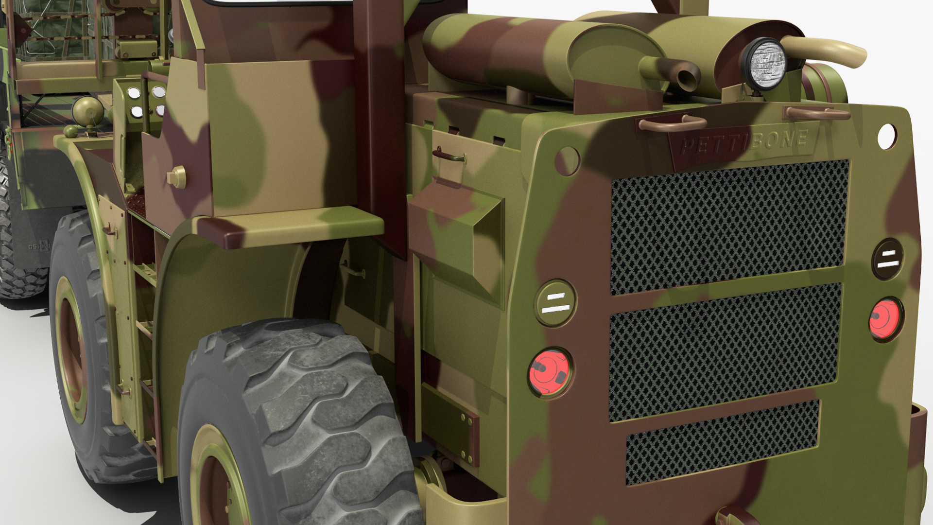 3D model Military Cargo Truck OshKosh MTVR MK23 Rigged