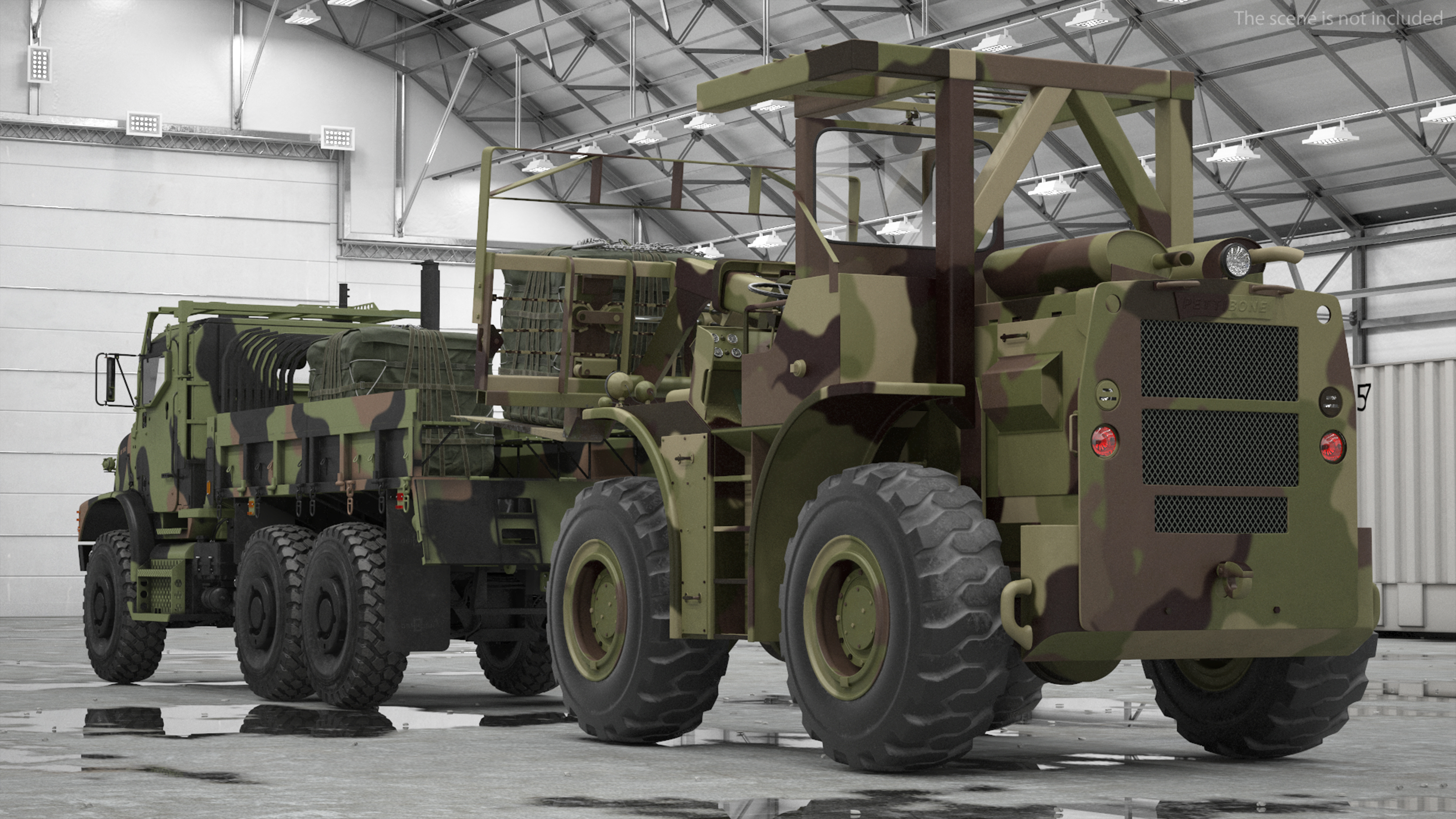 3D model Military Cargo Truck OshKosh MTVR MK23 Rigged