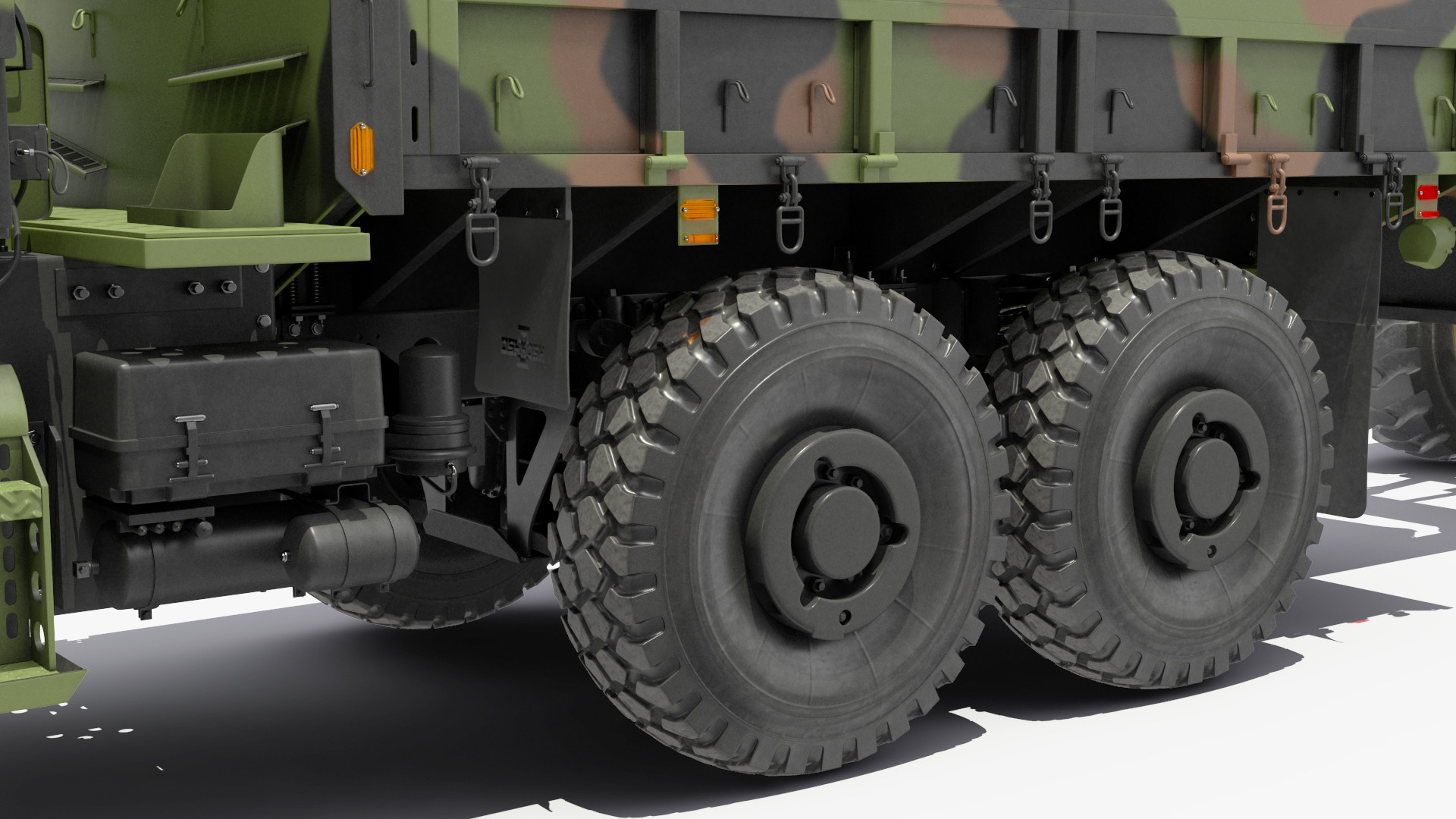 3D model Military Cargo Truck OshKosh MTVR MK23 Rigged