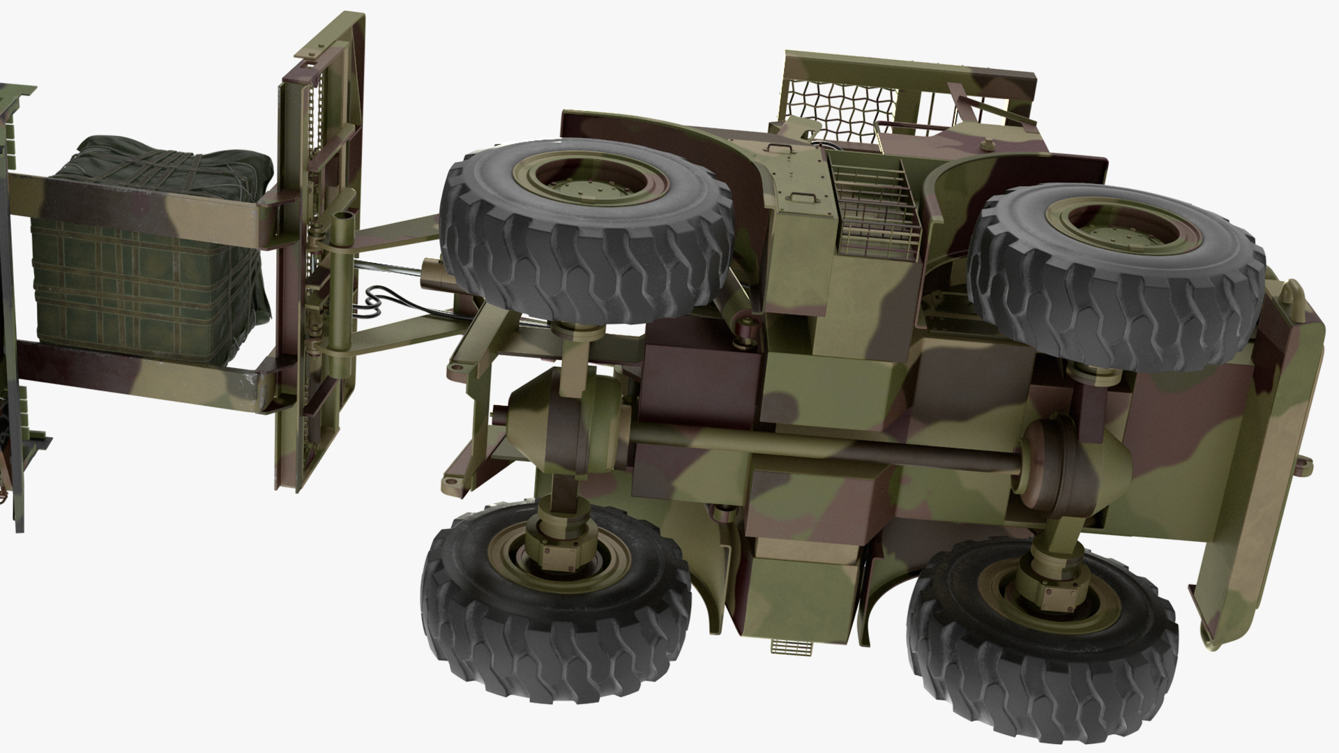 3D model Military Cargo Truck OshKosh MTVR MK23 Rigged