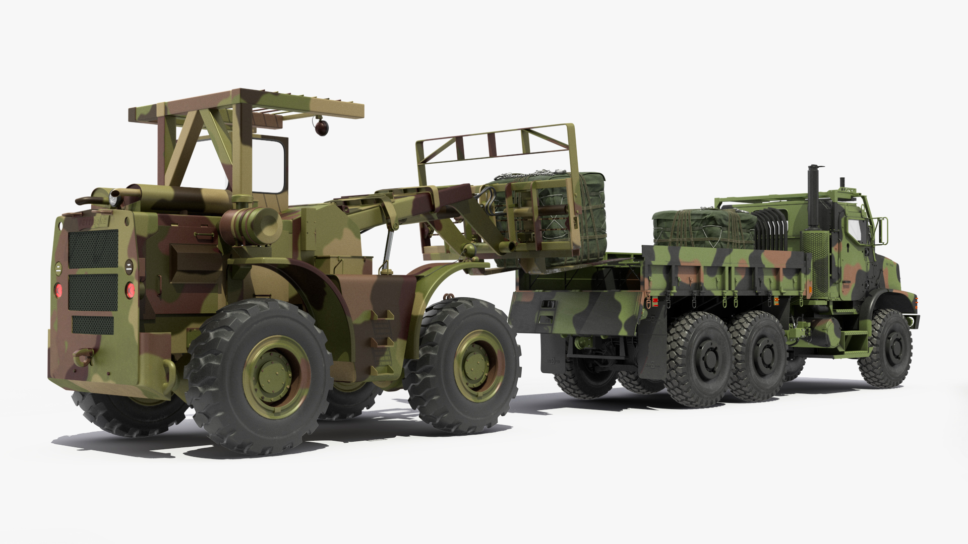 3D model Military Cargo Truck OshKosh MTVR MK23 Rigged