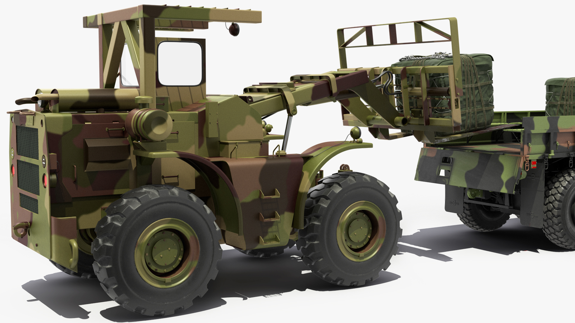 3D model Military Cargo Truck OshKosh MTVR MK23 Rigged