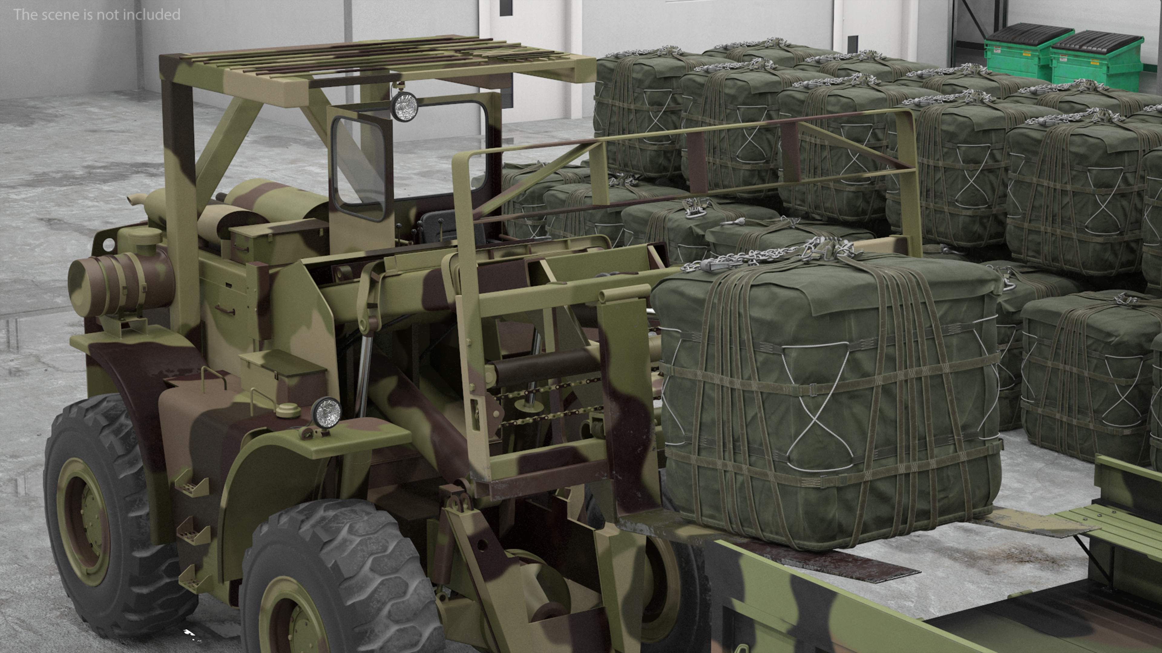 3D model Military Cargo Truck OshKosh MTVR MK23 Rigged