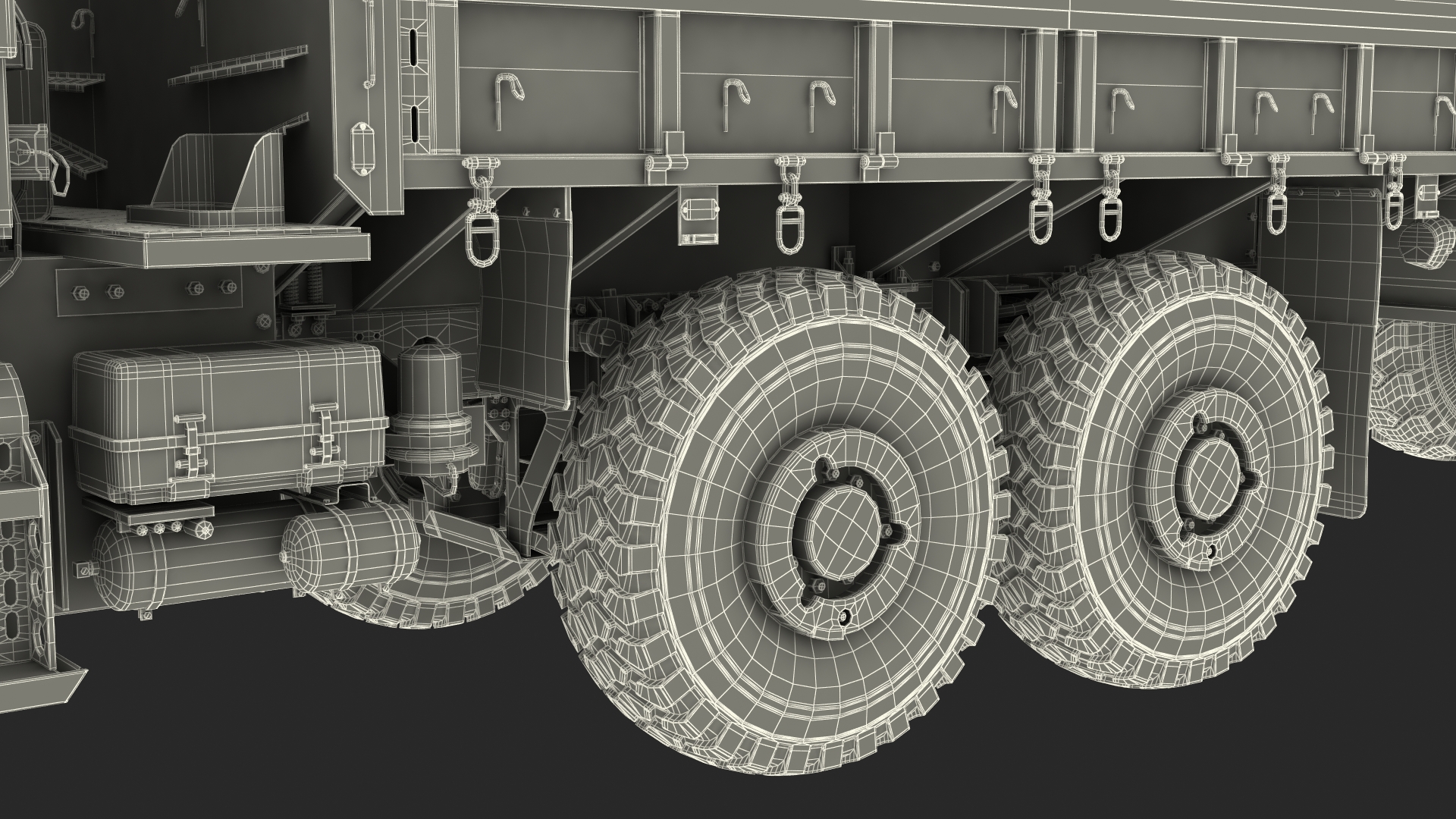 3D model Military Cargo Truck OshKosh MTVR MK23 Rigged