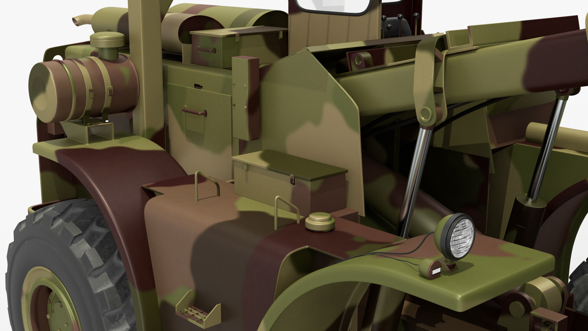 3D model Military Cargo Truck OshKosh MTVR MK23 Rigged