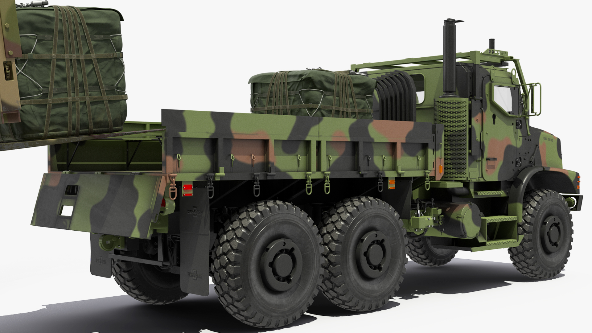 3D model Military Cargo Truck OshKosh MTVR MK23 Rigged