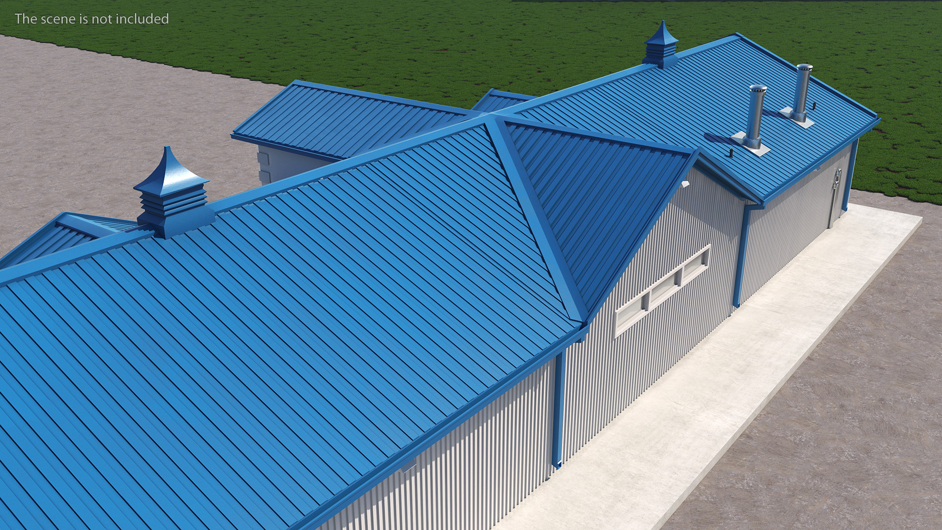 3D Simple Interior Car Wash Building model