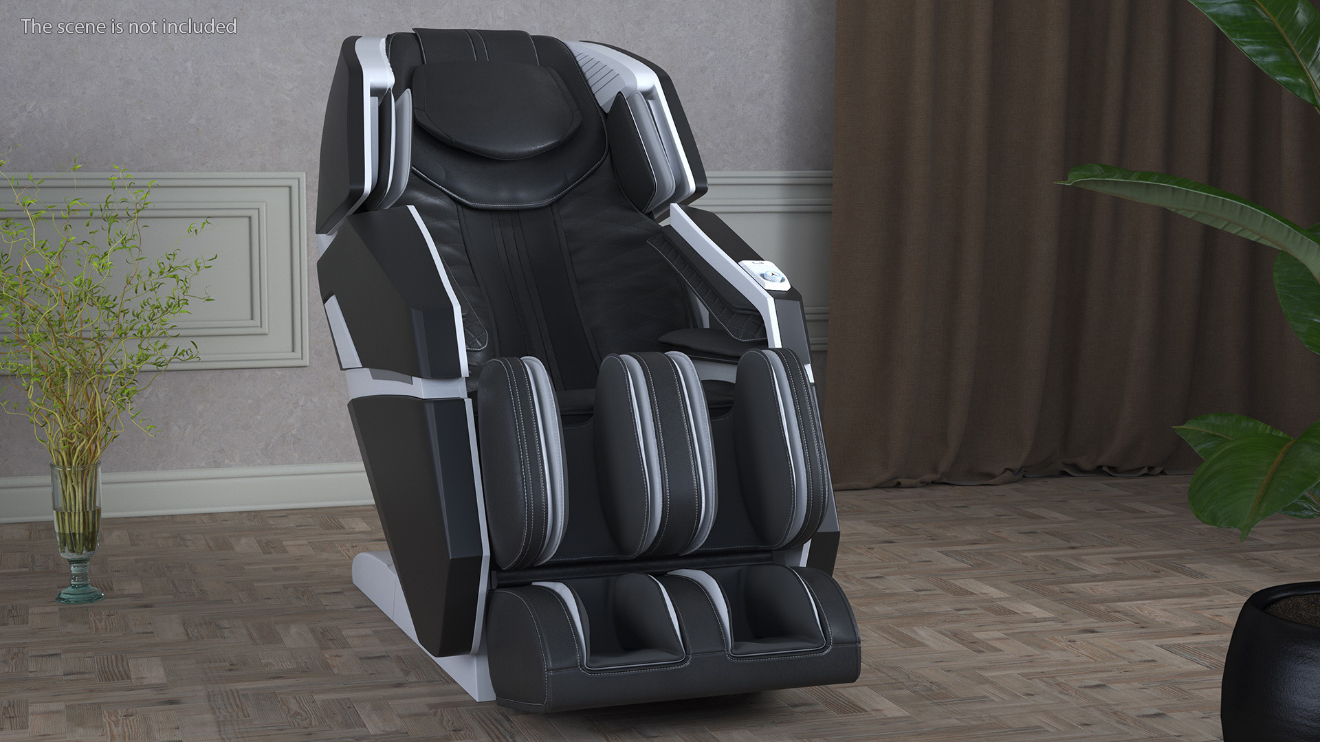 3D model Black Massager Chair