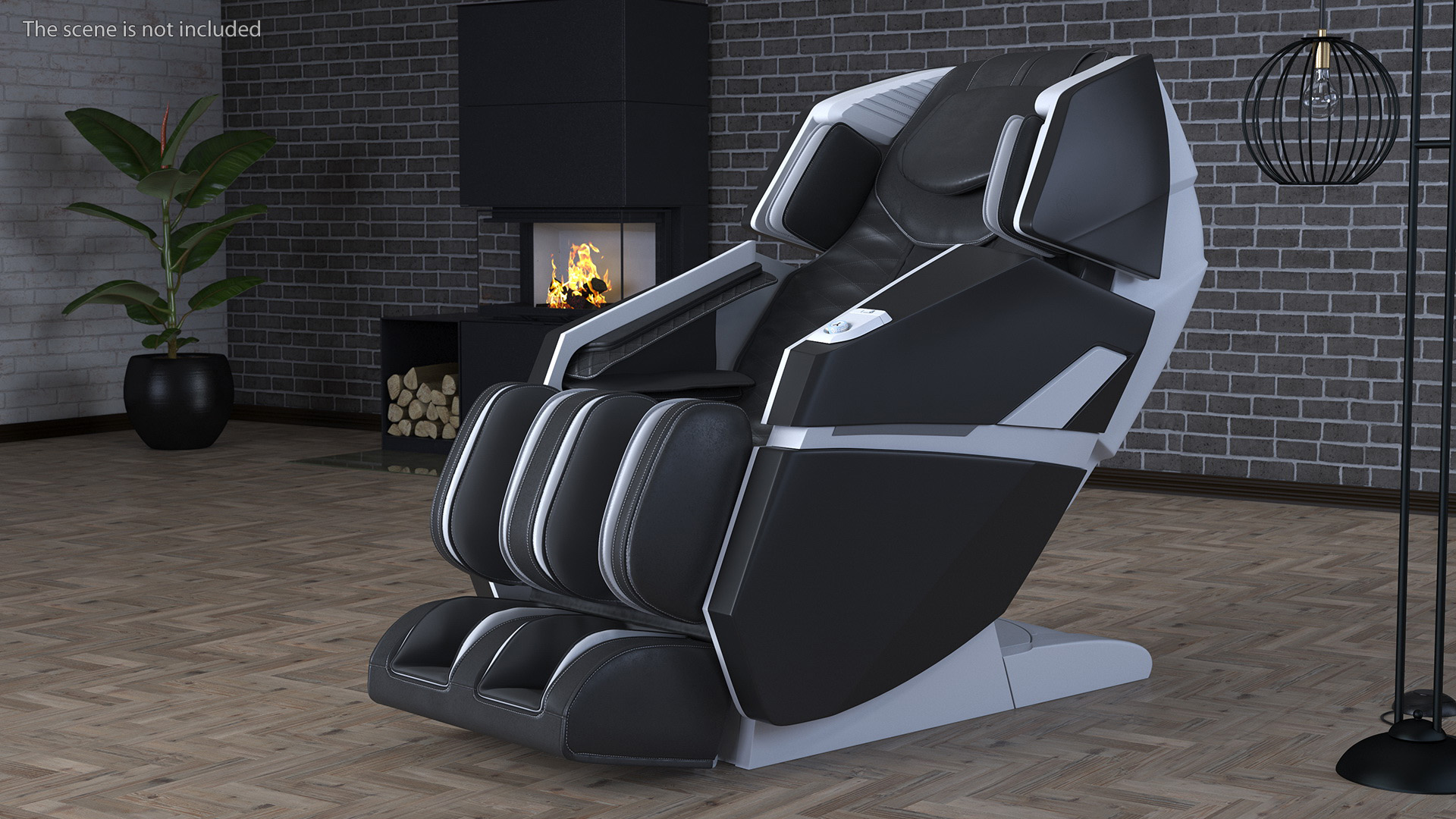 3D model Black Massager Chair