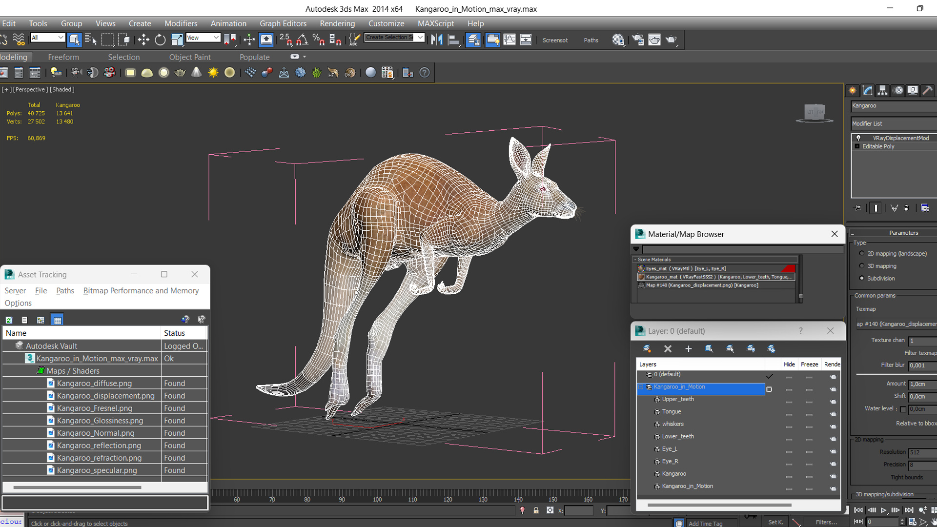 3D Kangaroo in Motion model