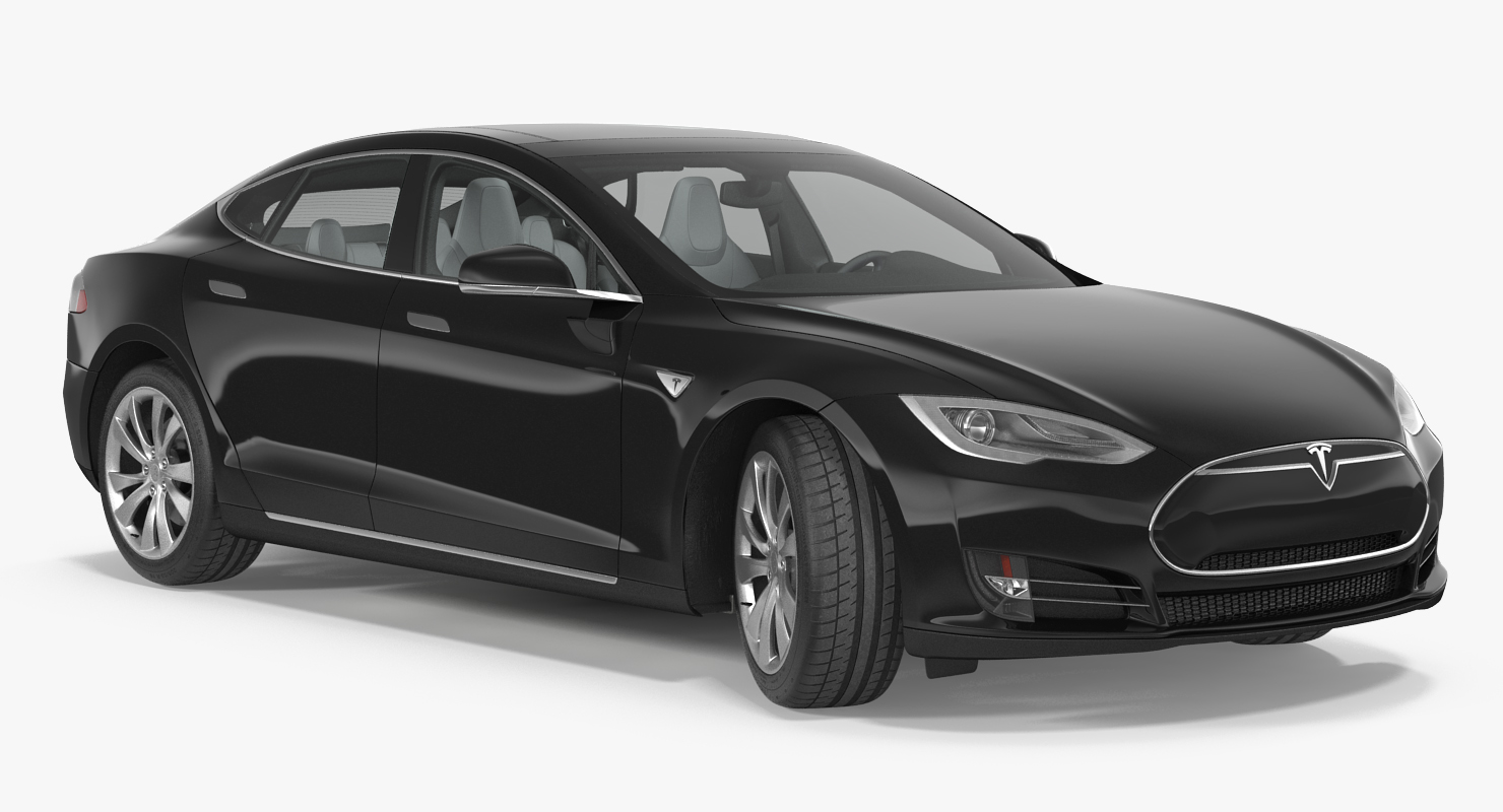 Tesla Model S 90D 2015 Rigged 3D model