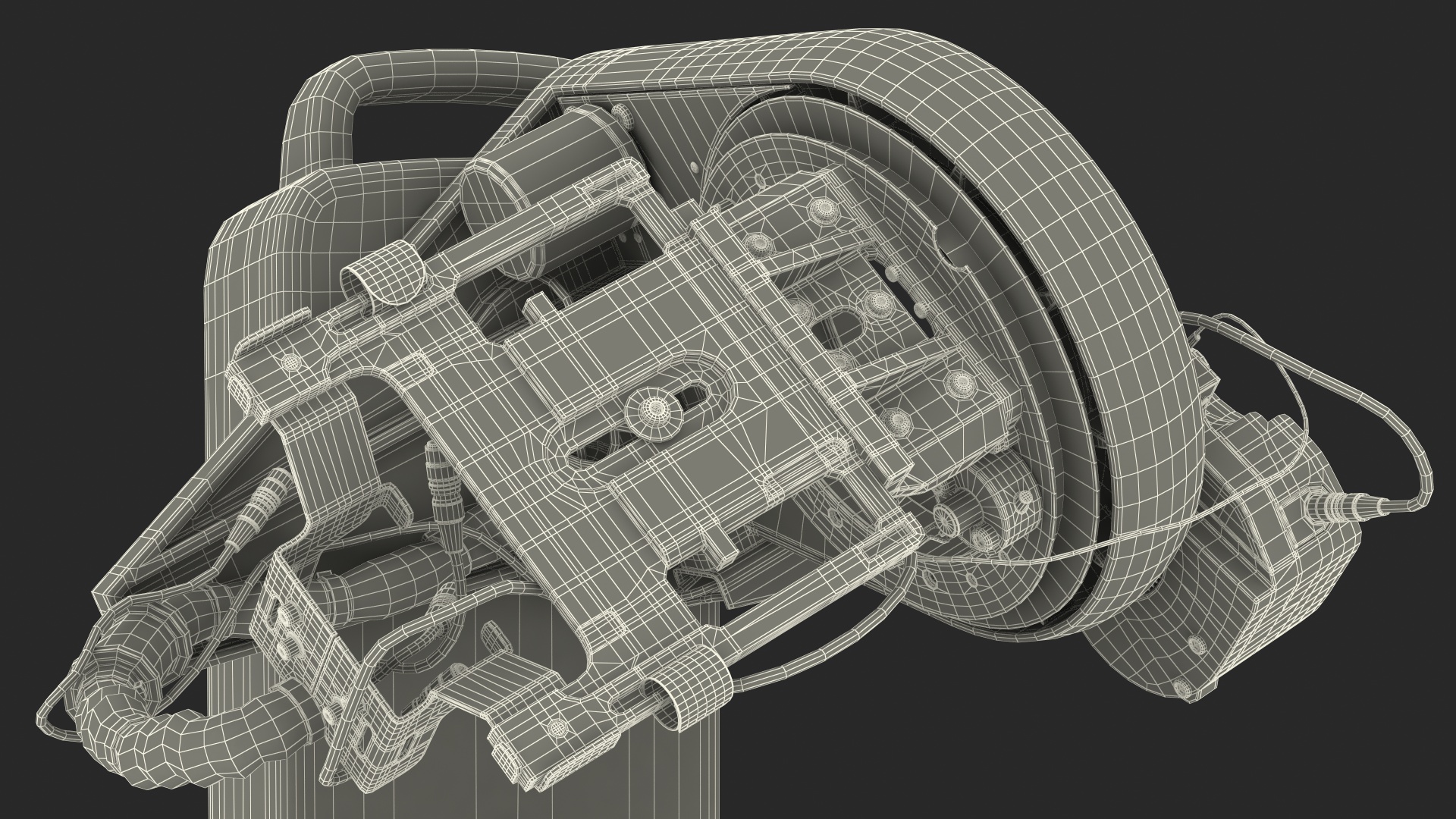 3D model Robotic Camera System with Digital Cam Rigged