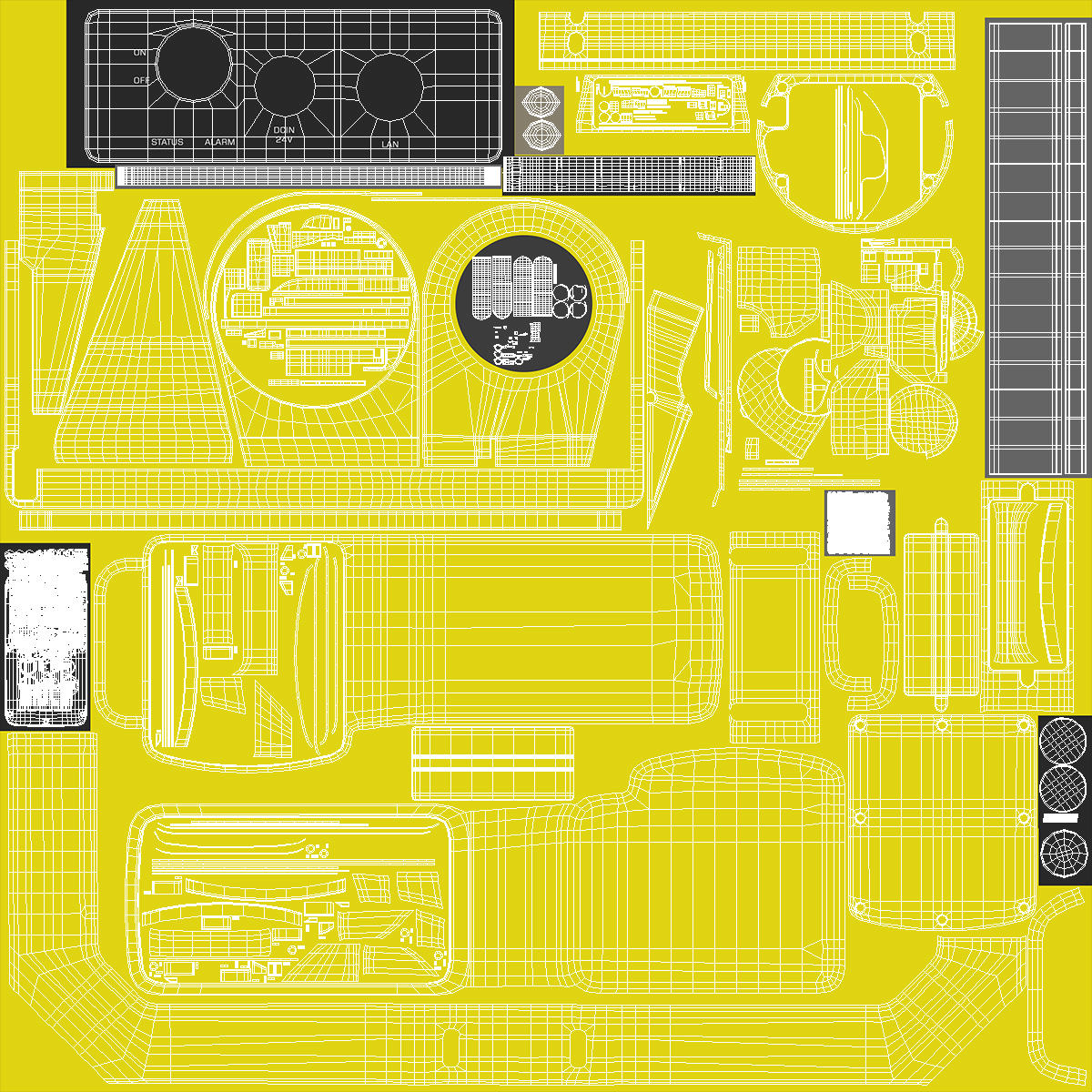 3D model Robotic Camera System with Digital Cam Rigged