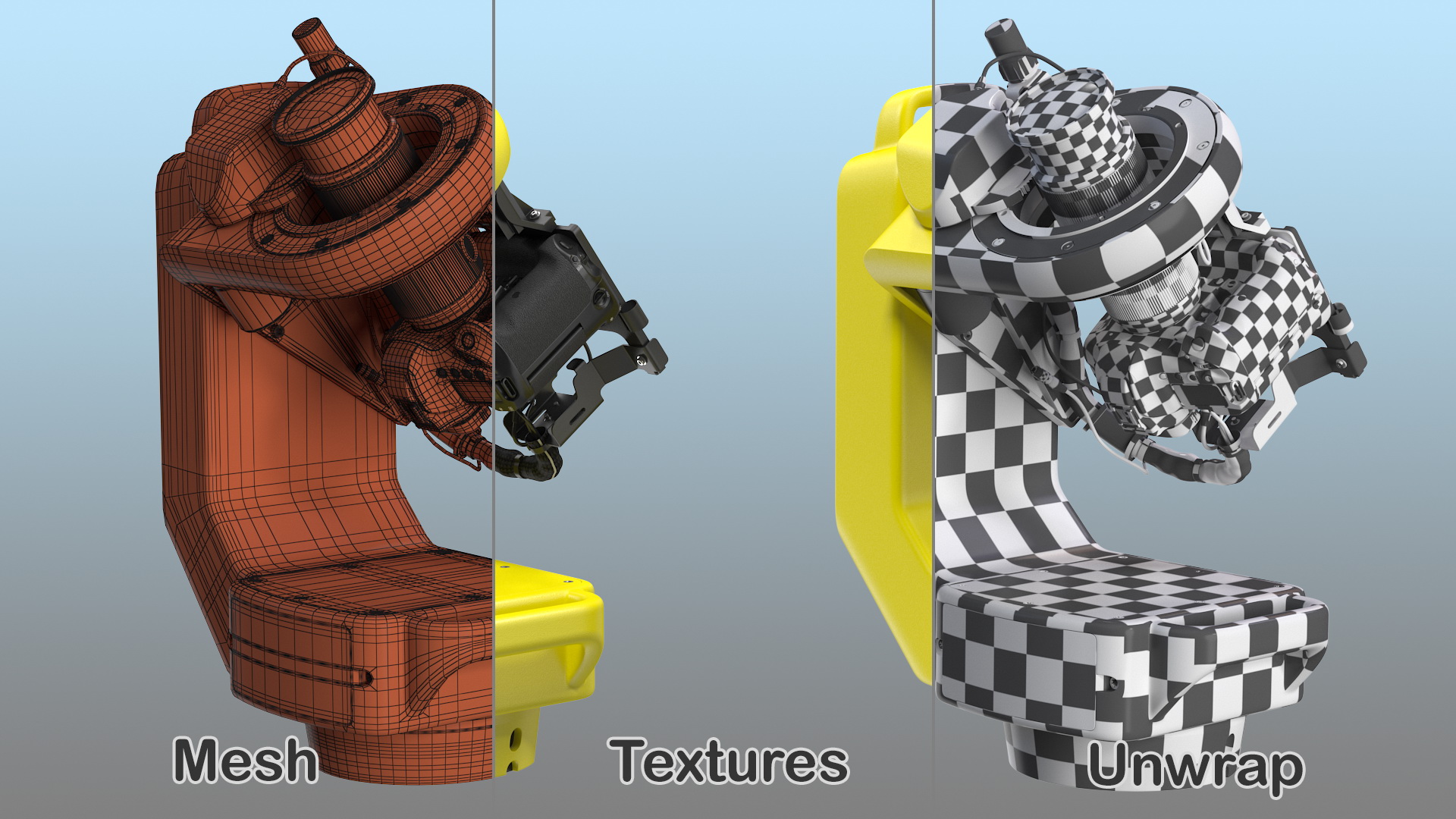 3D model Robotic Camera System with Digital Cam Rigged