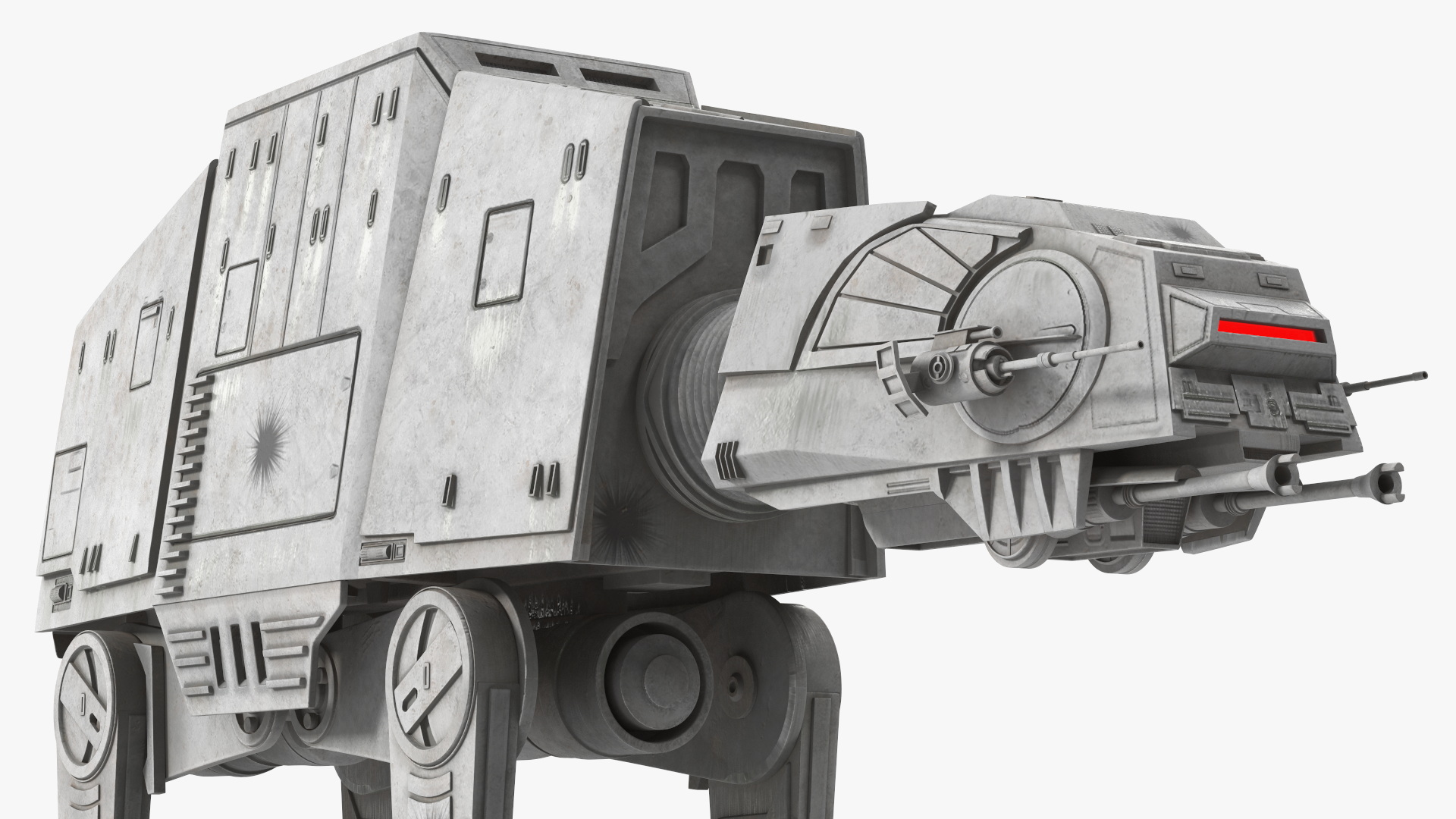 3D Dirt Star Wars AT-AT Rigged for Maya