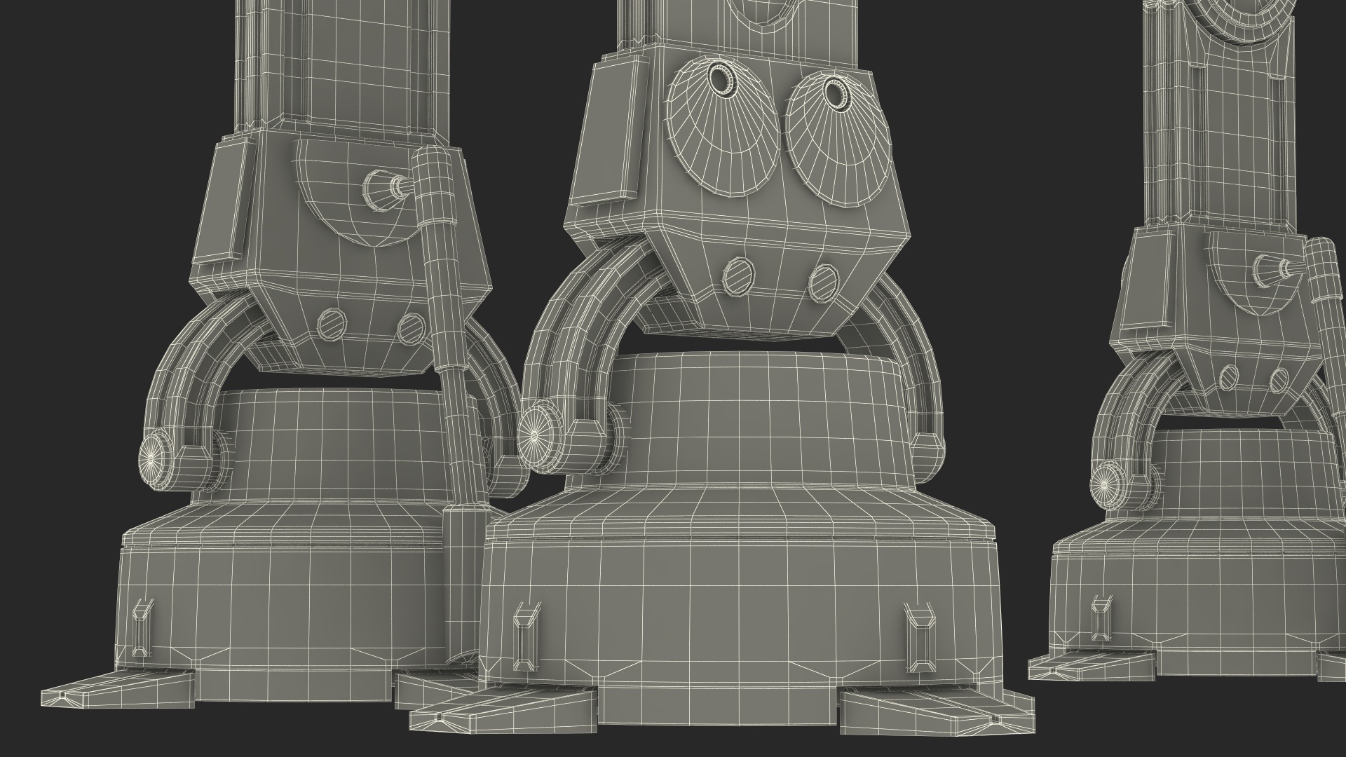 3D Dirt Star Wars AT-AT Rigged for Maya