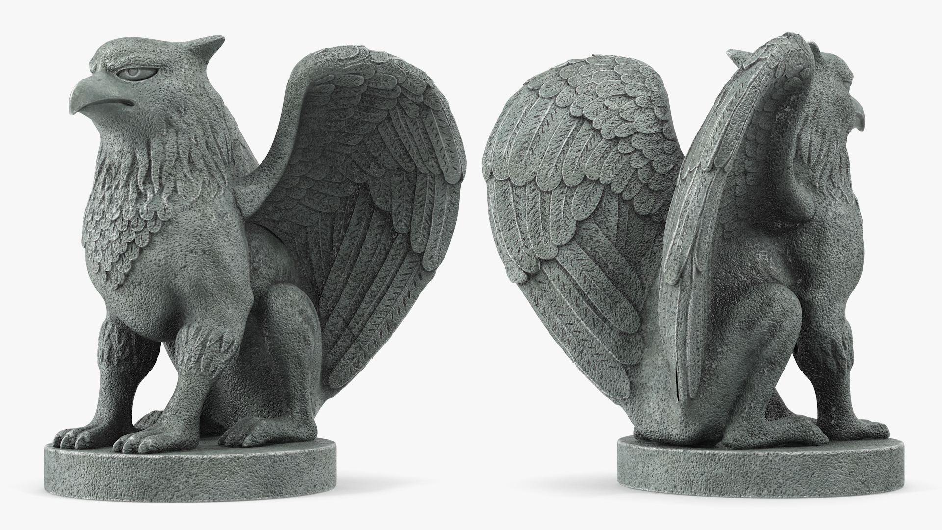 3D model Griffin Statue Stone