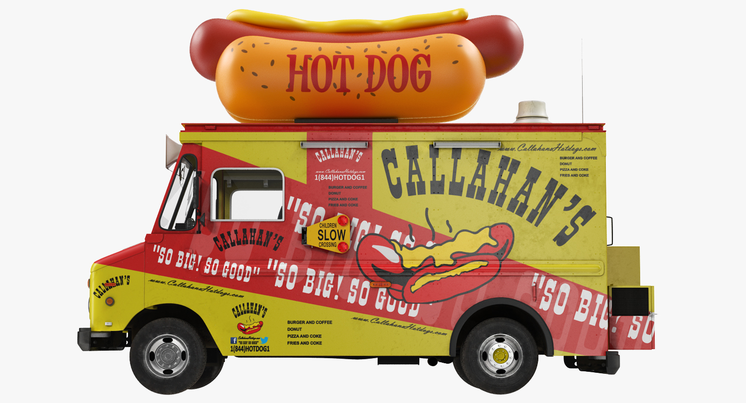 3D Hot Dog Truck model