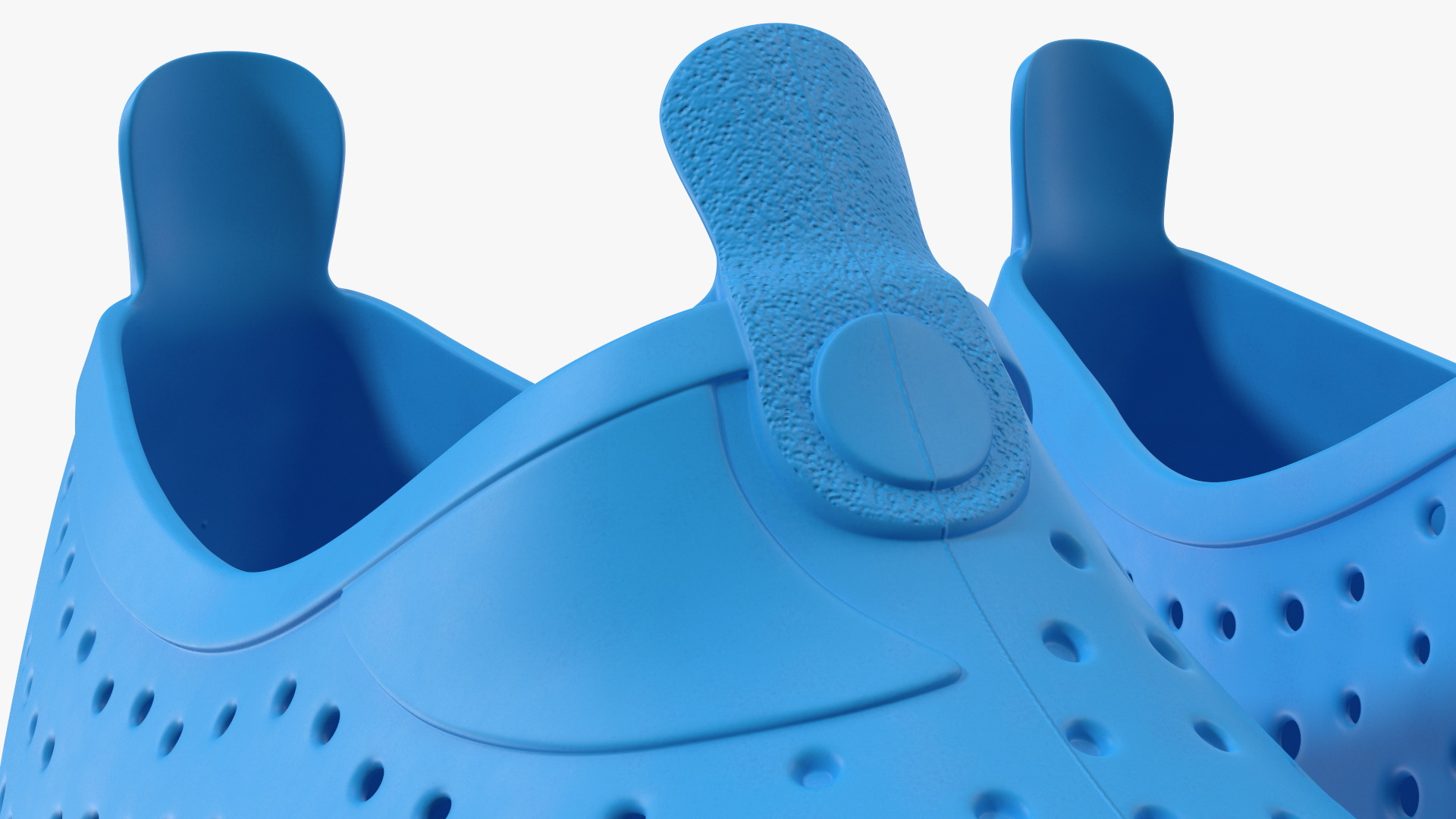 3D Swimming Pool Shoes for Kids Blue model