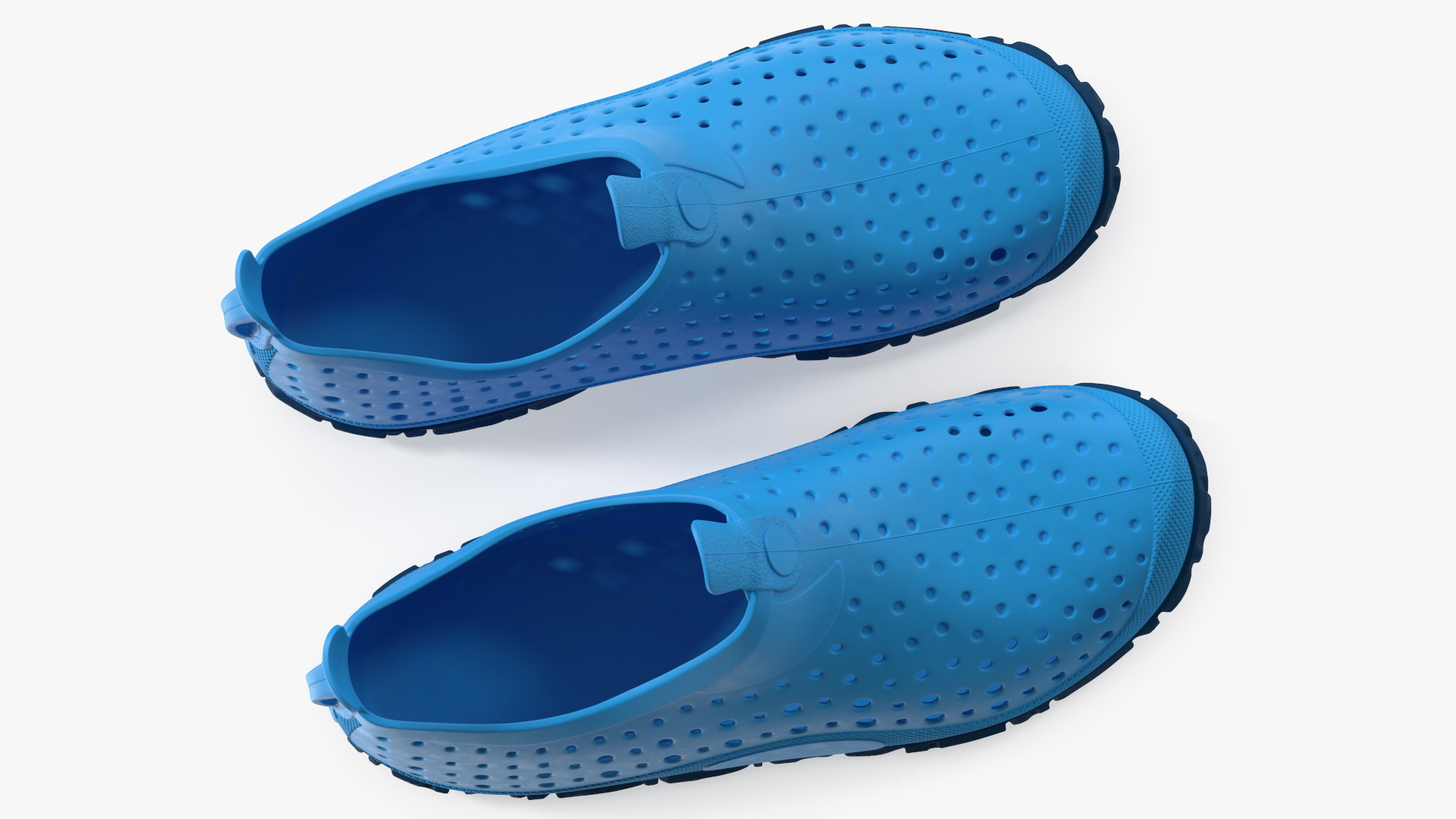 3D Swimming Pool Shoes for Kids Blue model